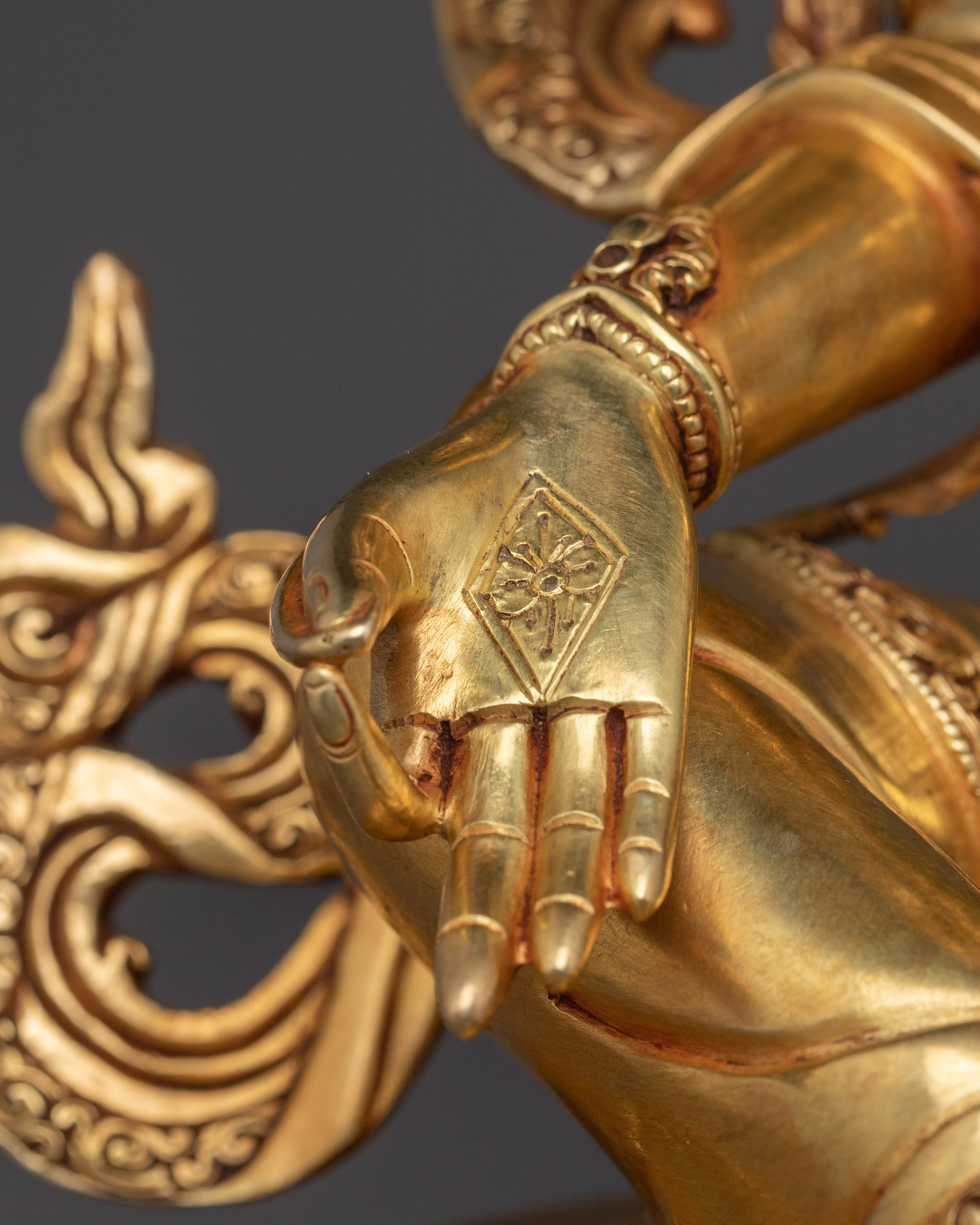 Enlightened Divine Feminine Green Tara | Protector Goddess Statue for Meditation