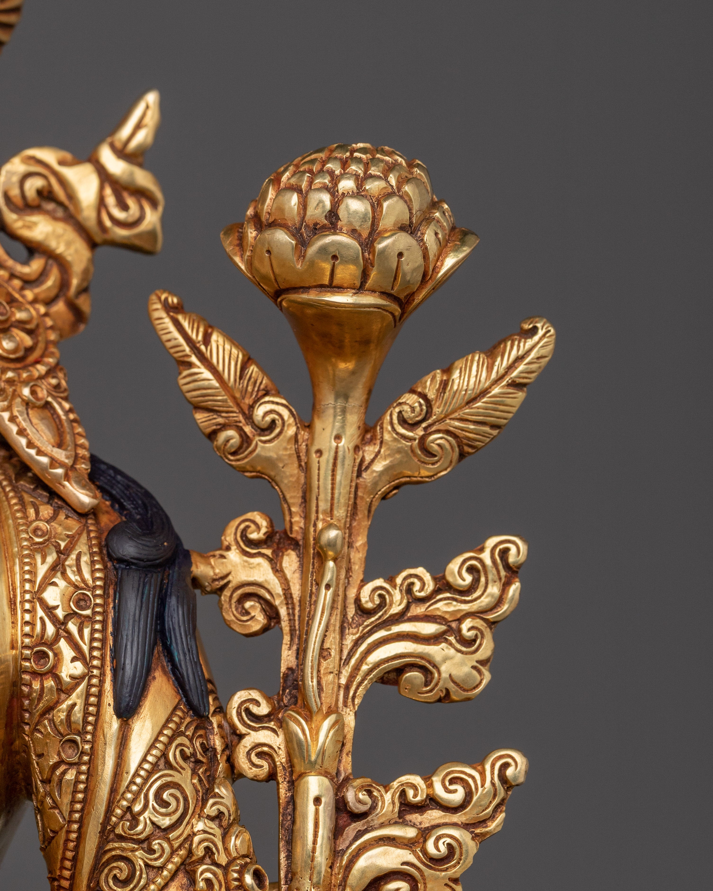 Enlightened Divine Feminine Green Tara | Protector Goddess Statue for Meditation