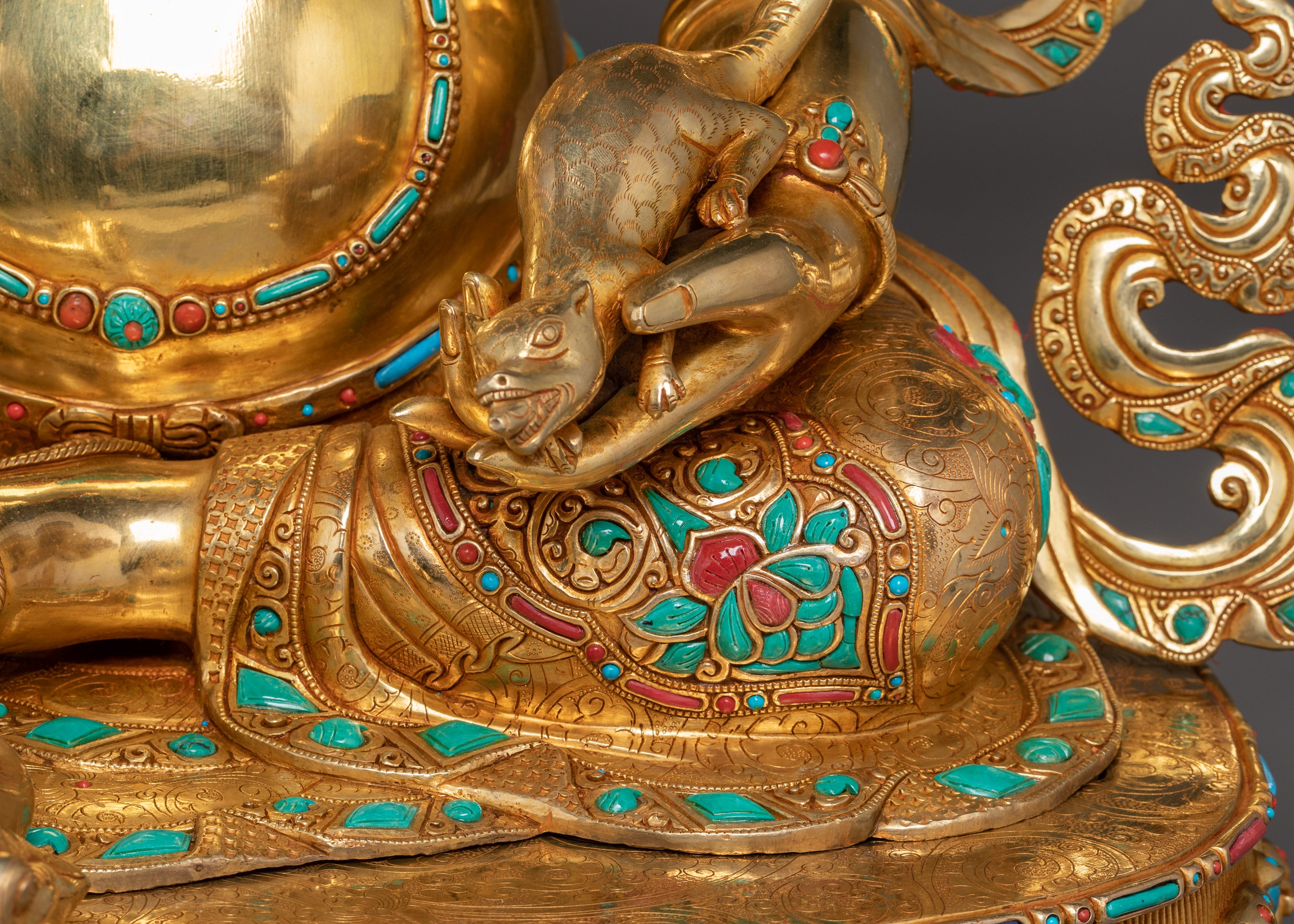 Wealth Offering Deity Dzambhala Statue | Guardian of Prosperity and Wealth