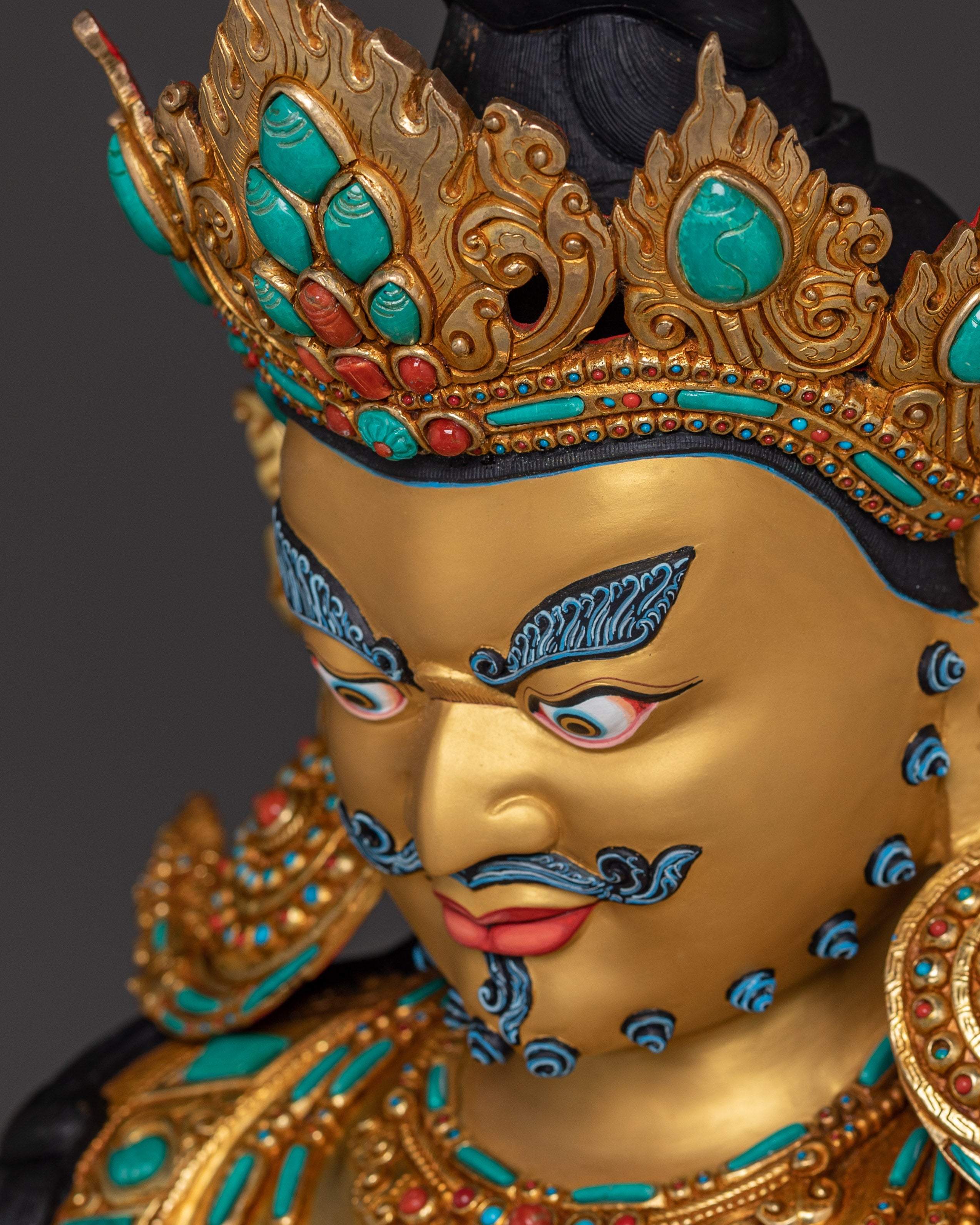 Wealth Offering Deity Dzambhala Statue | Guardian of Prosperity and Wealth