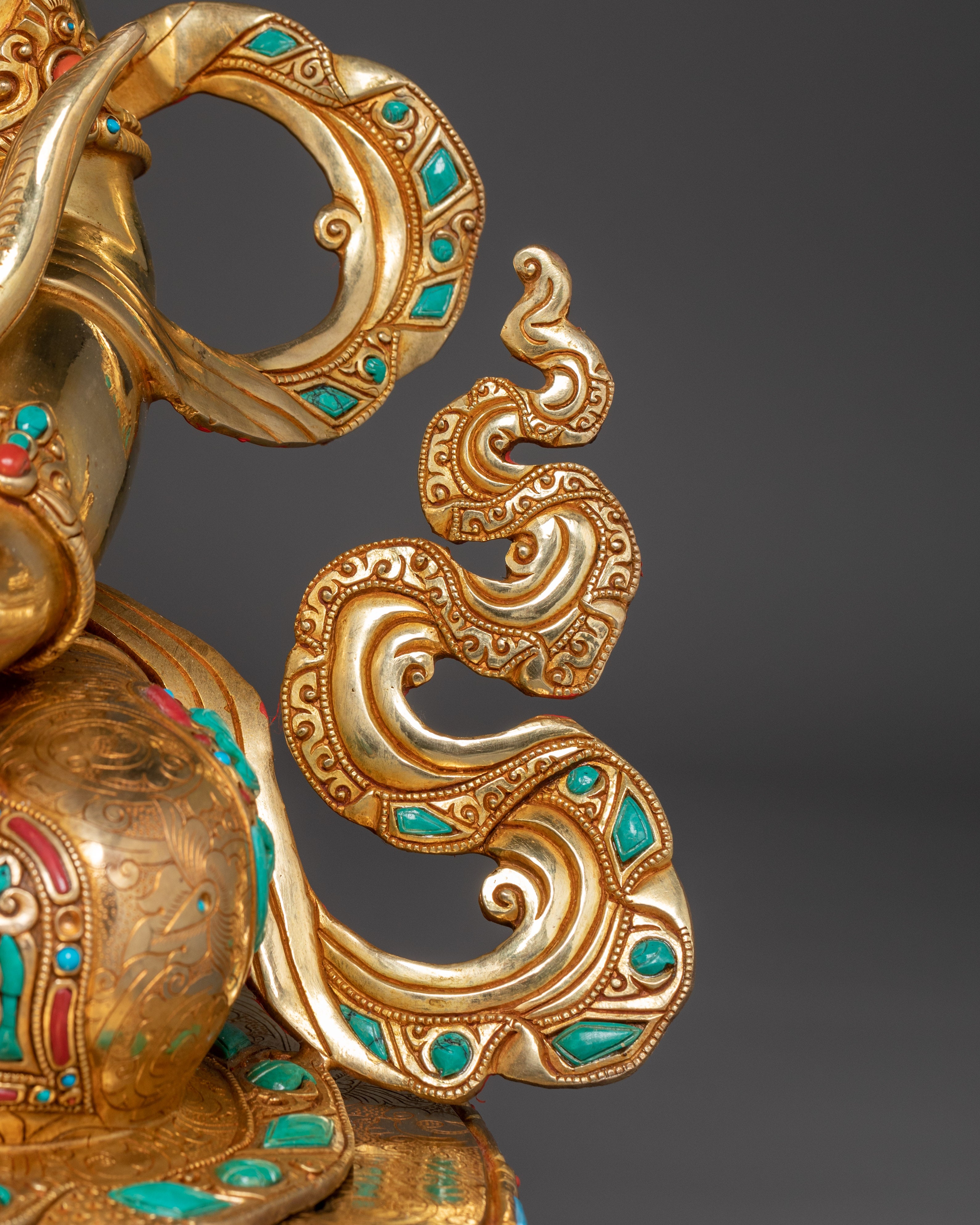 Wealth Offering Deity Dzambhala Statue | Guardian of Prosperity and Wealth