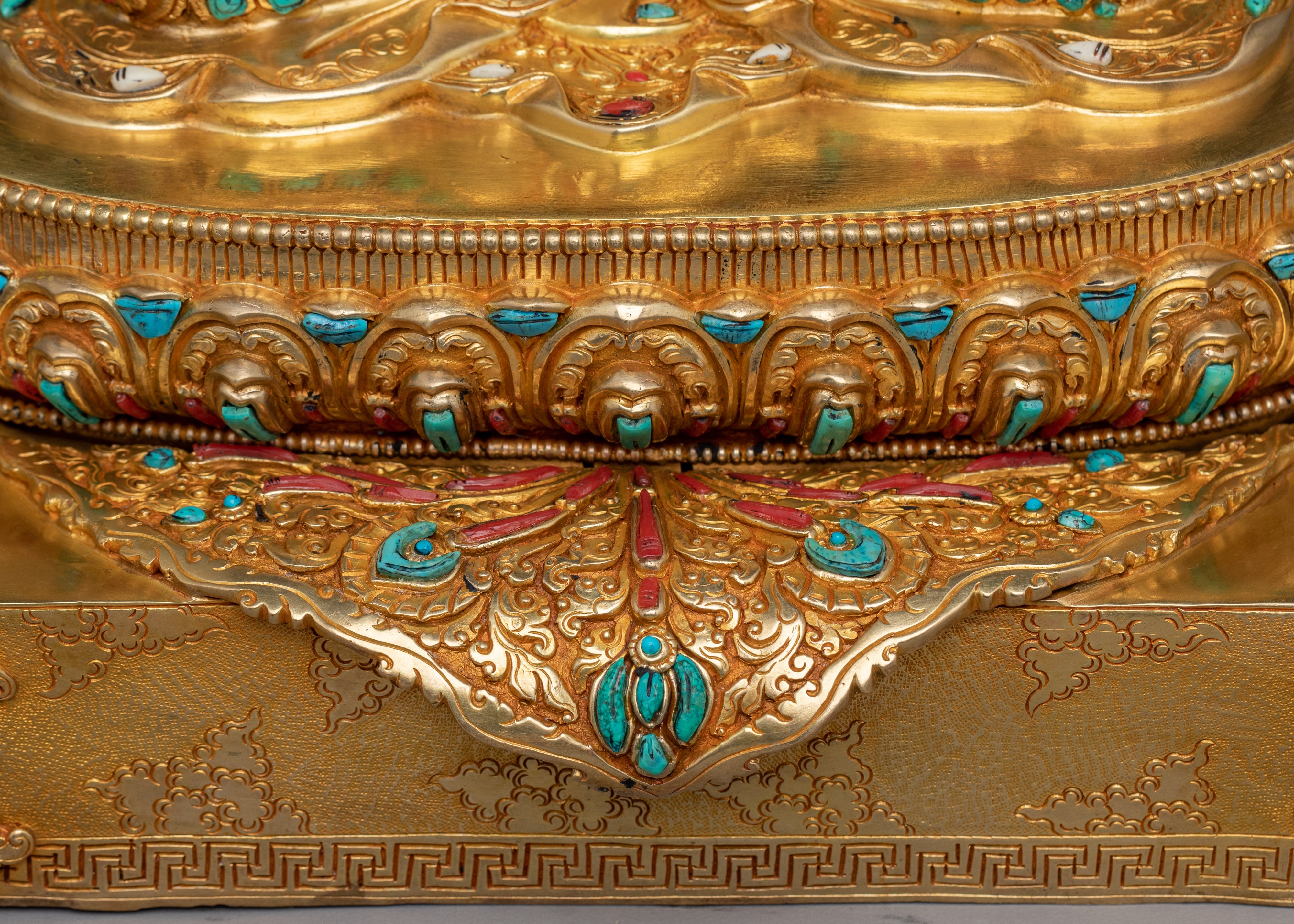 Bodhisattva Chenrezig on Throne | Avalokiteshvara - Lord of Compassion