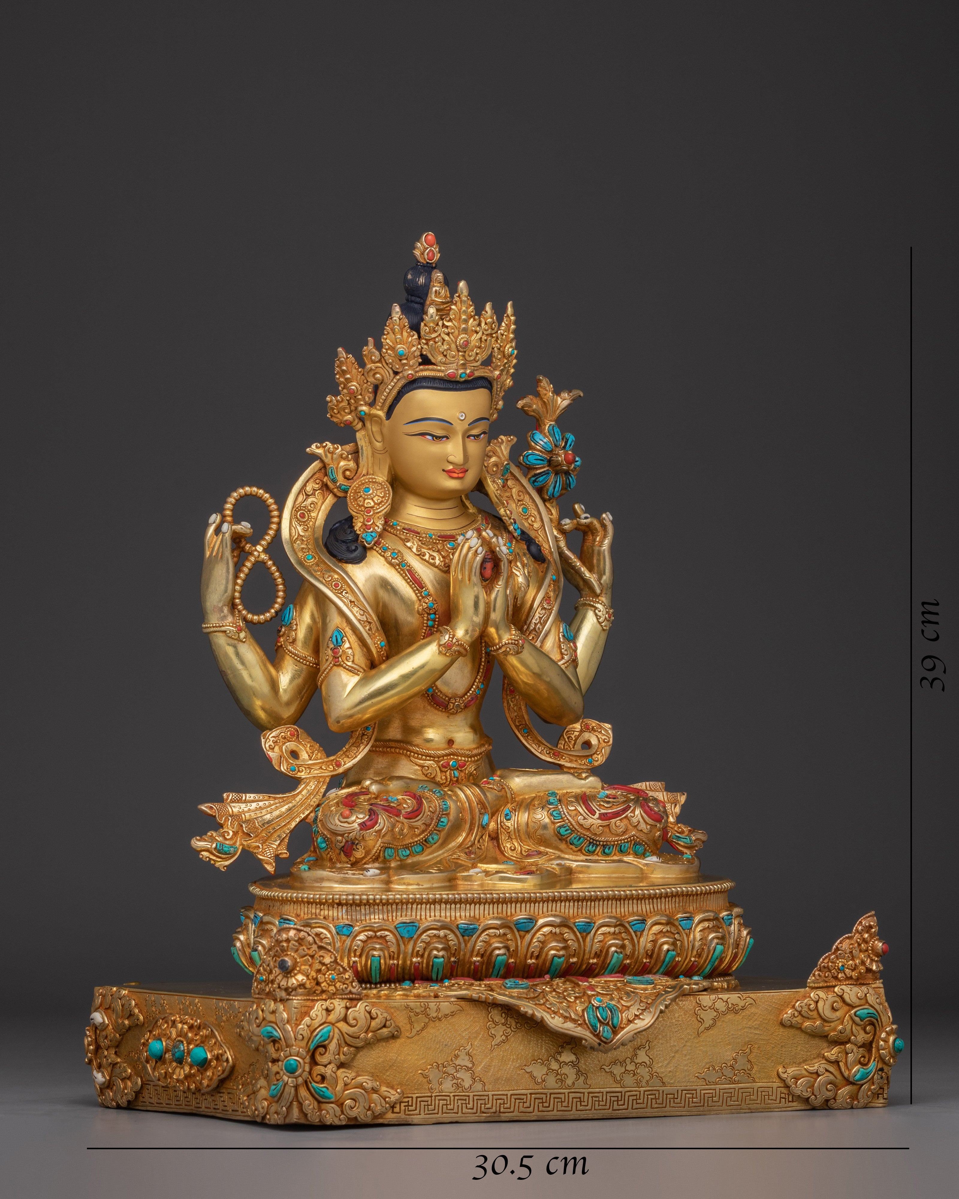 bodhisattva-chenrezig-on-throne-statue