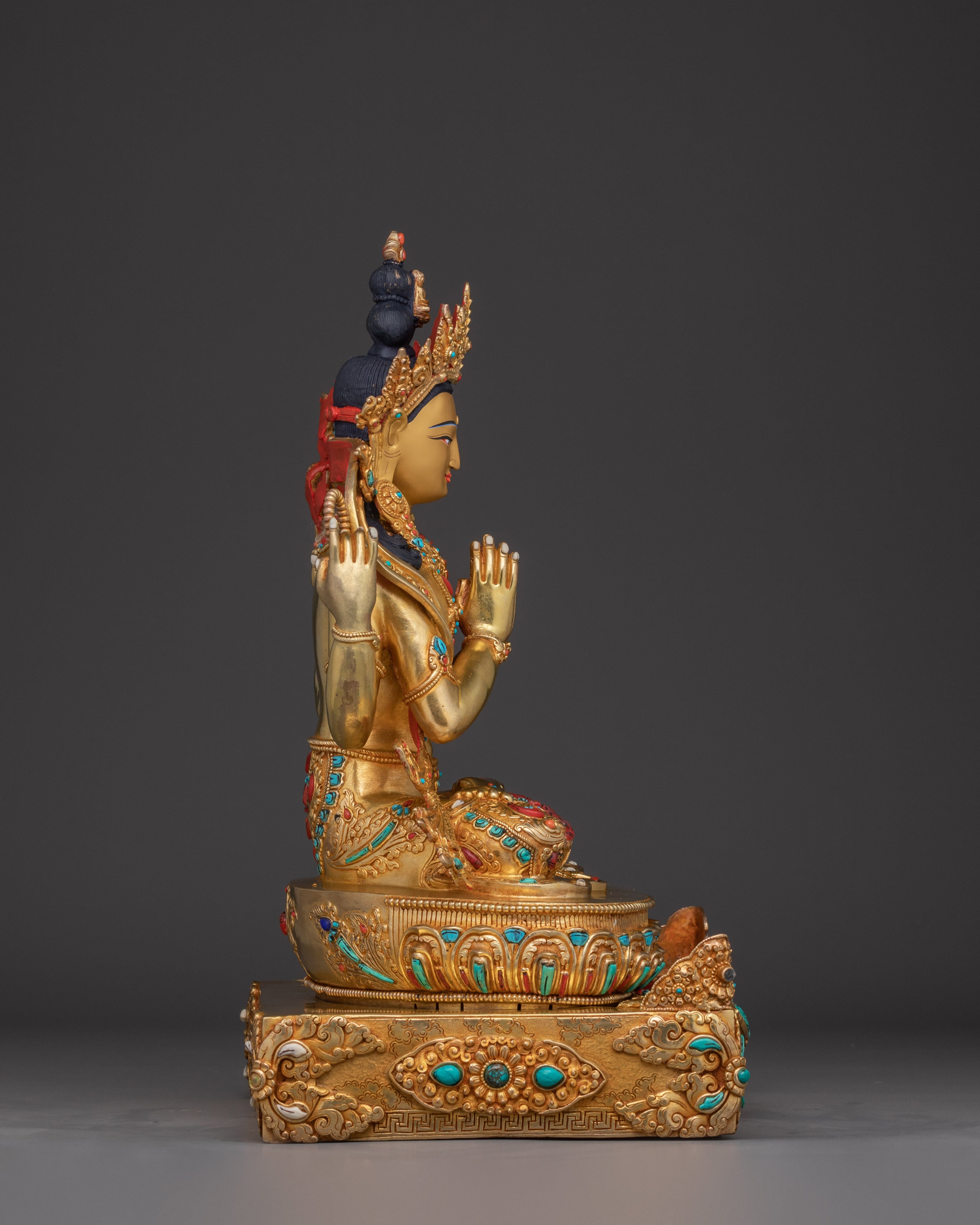 Bodhisattva Chenrezig on Throne | Avalokiteshvara - Lord of Compassion