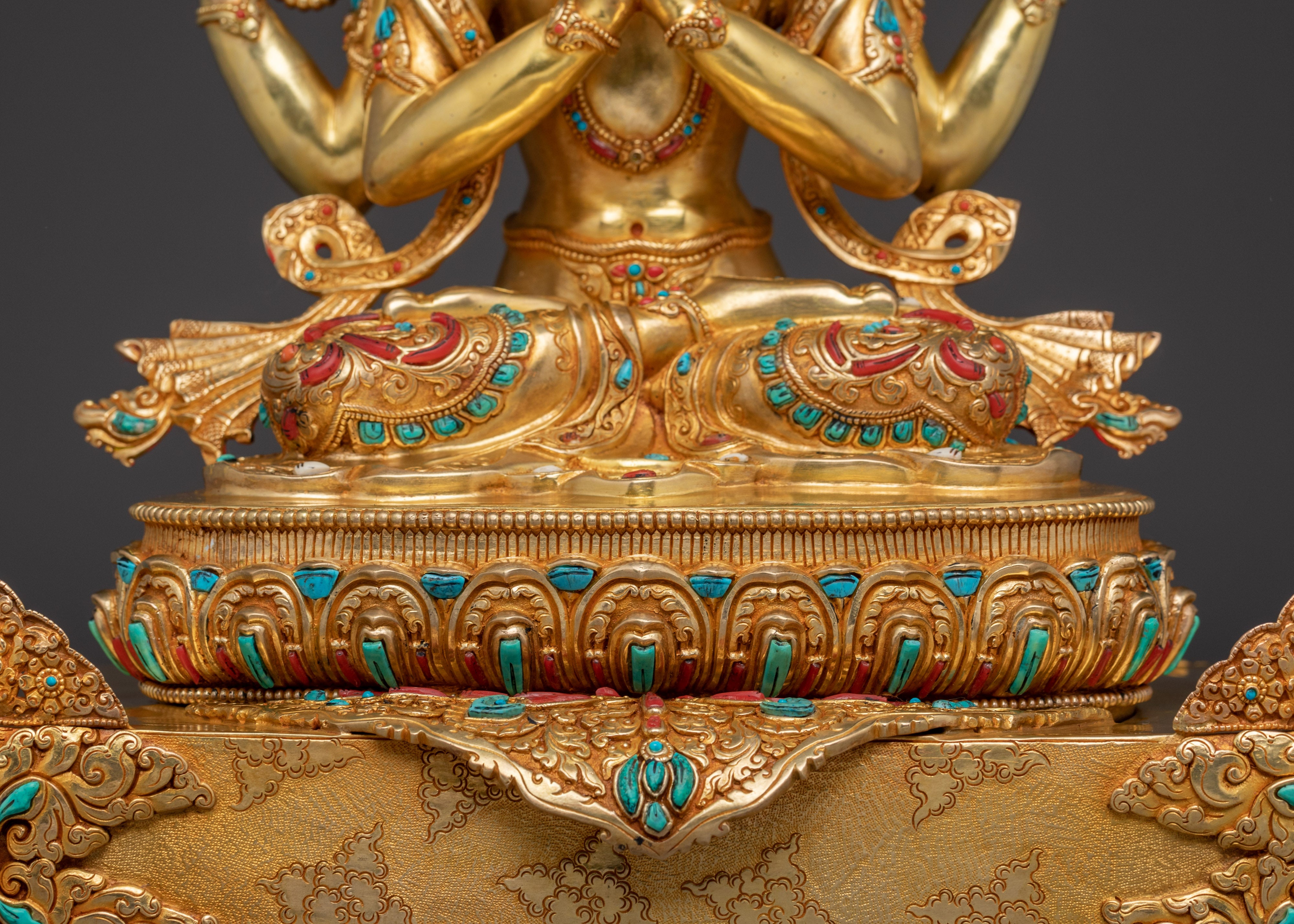 Bodhisattva Chenrezig on Throne | Avalokiteshvara - Lord of Compassion