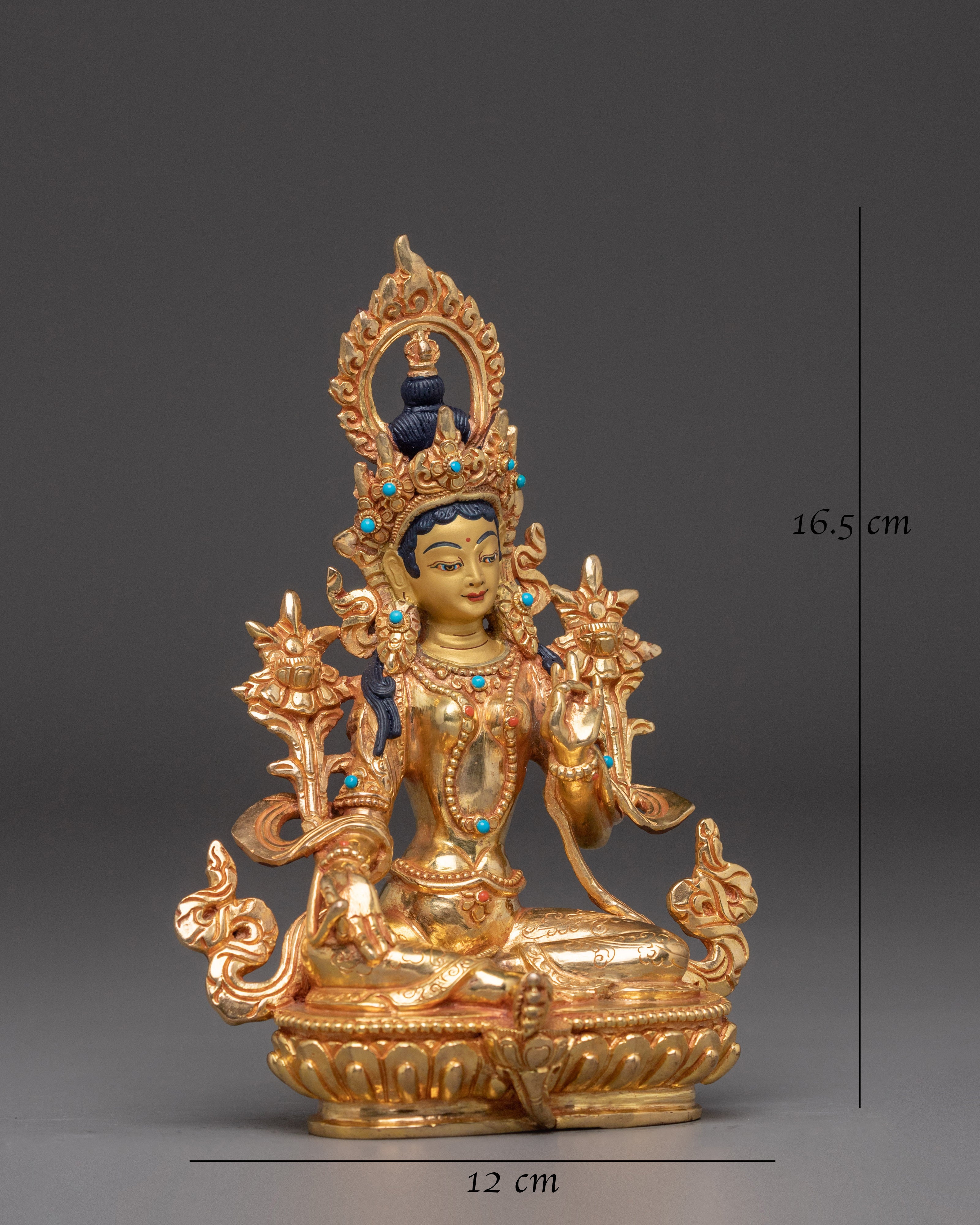 golden-shyama-tara-statue