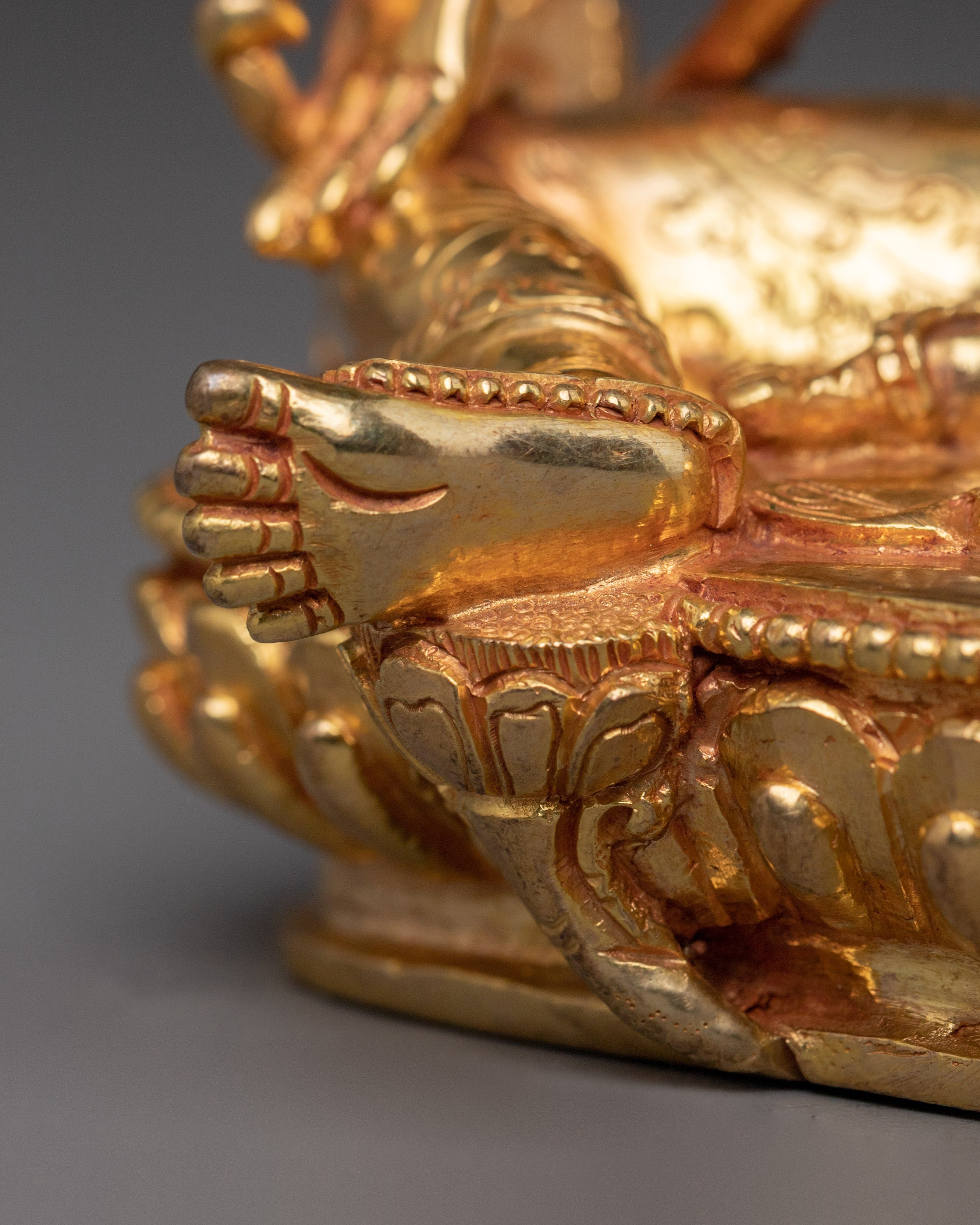 Golden Shyama Tara Statue | Green Tara - Mother of All Buddhas