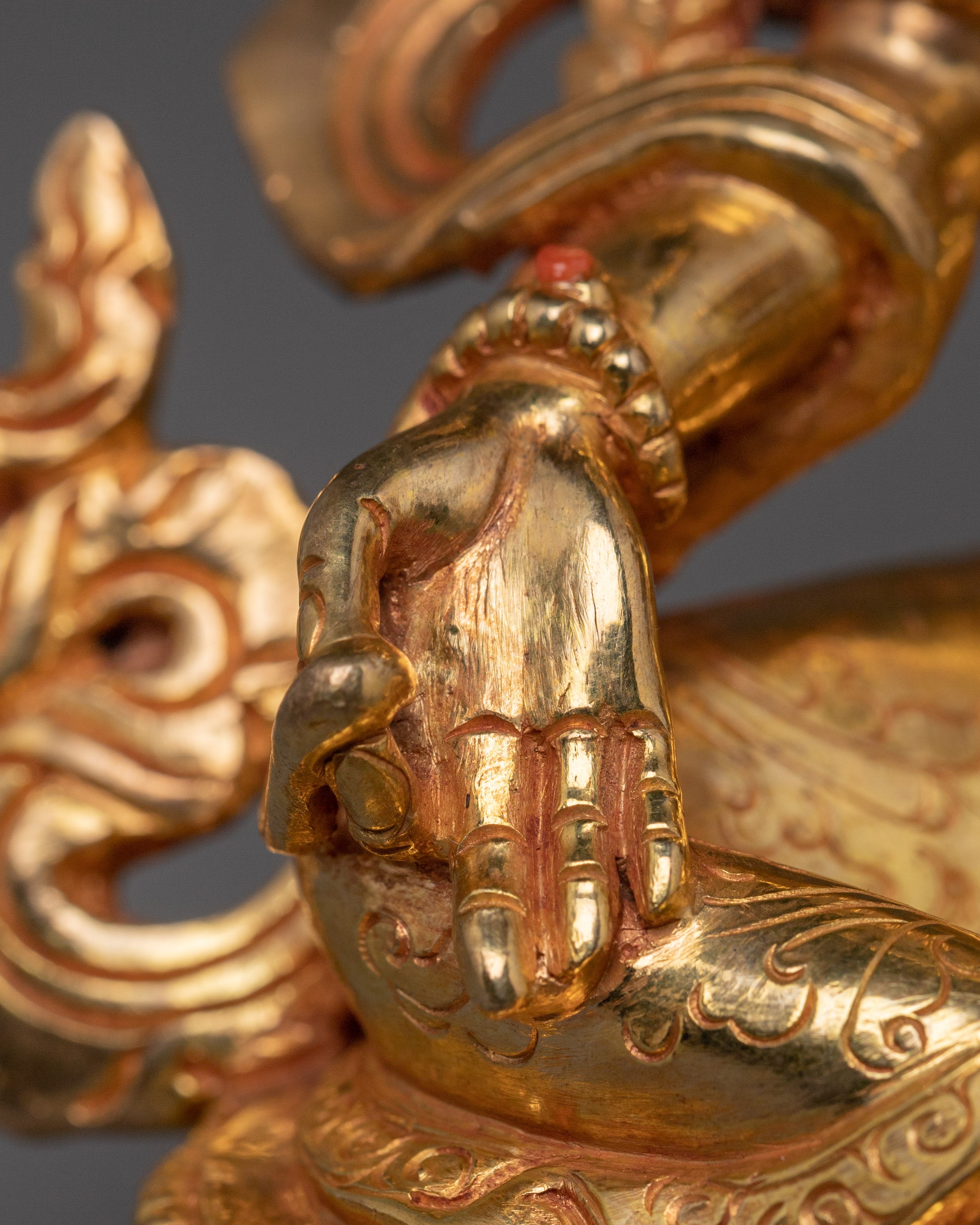 Golden Shyama Tara Statue | Green Tara - Mother of All Buddhas