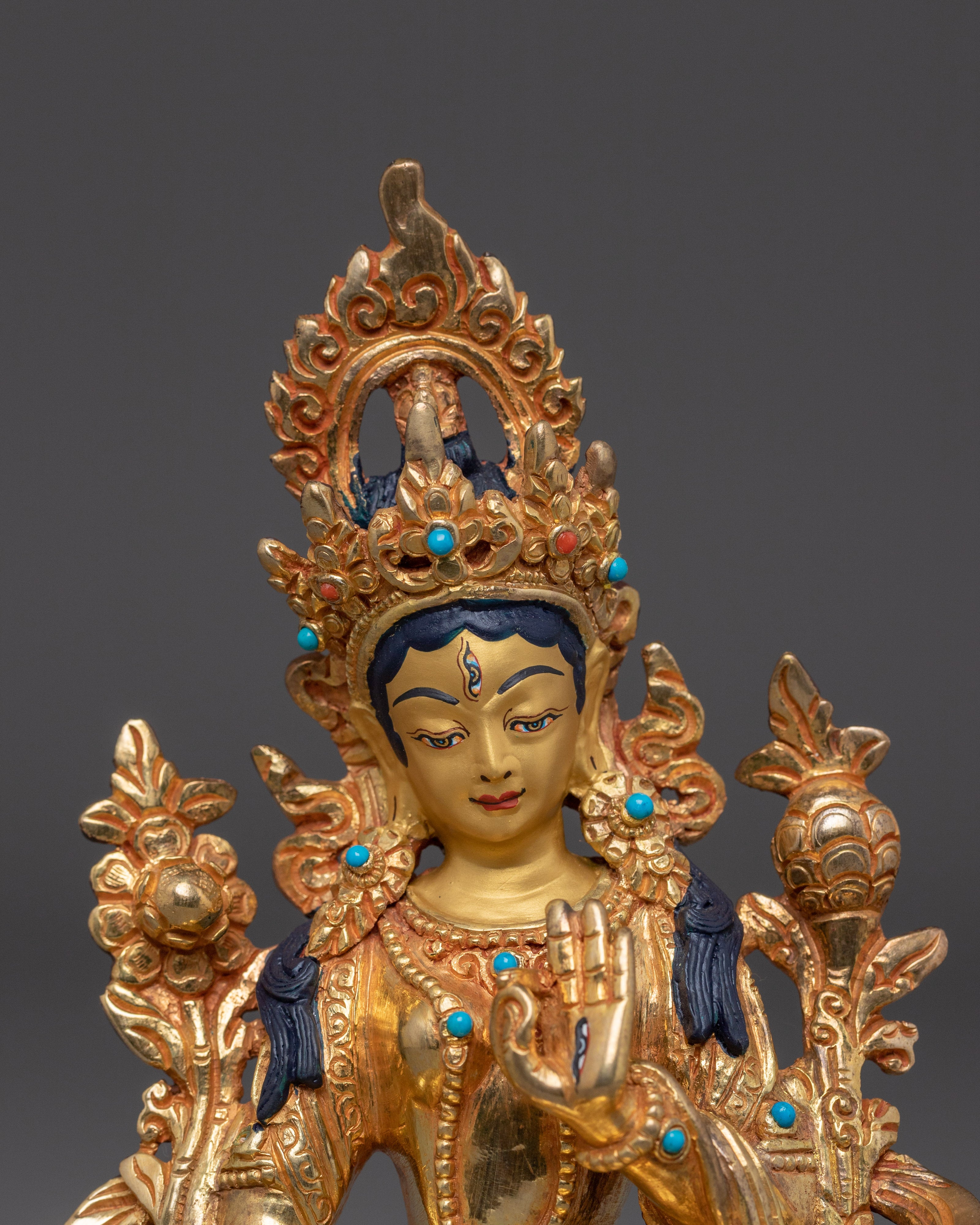 Peaceful Sita Tara Statue | White Tara - Tibetan Healing Deity