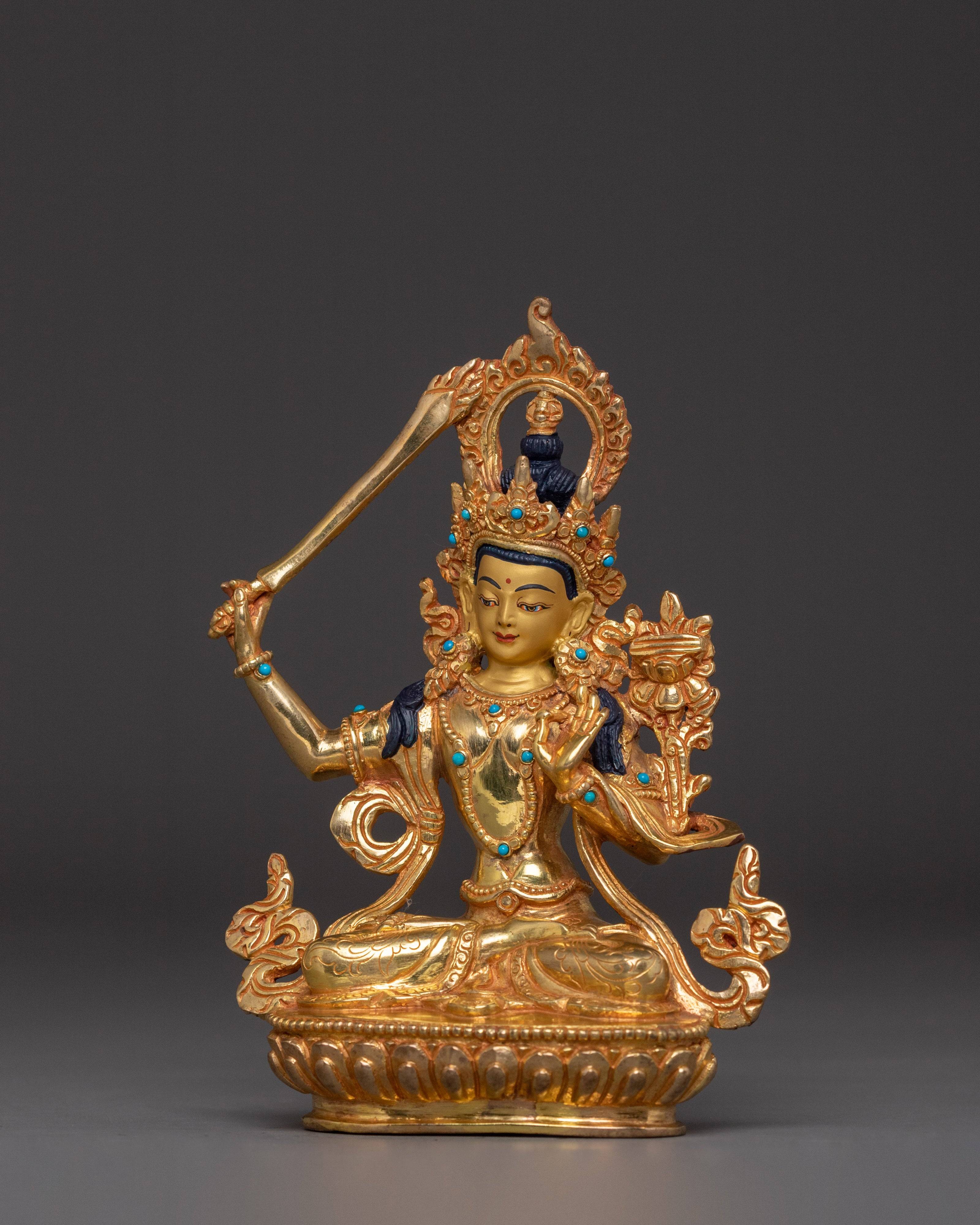 Divine Bodhisattva Manjushri Statue | Embodiment of Wisdom