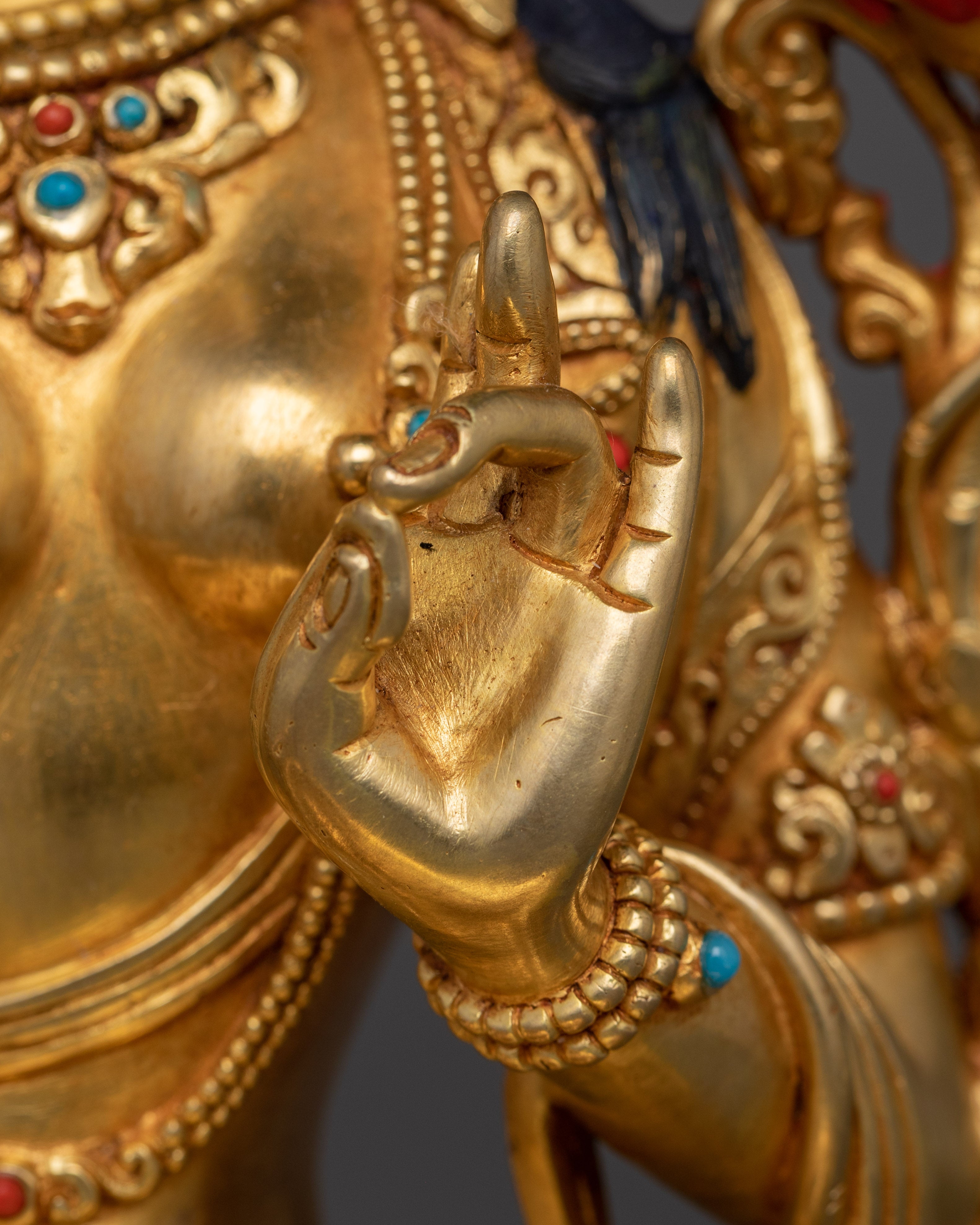 Exquisite Green Tara Sculpture | Embodiment of Compassion and Swift Protection