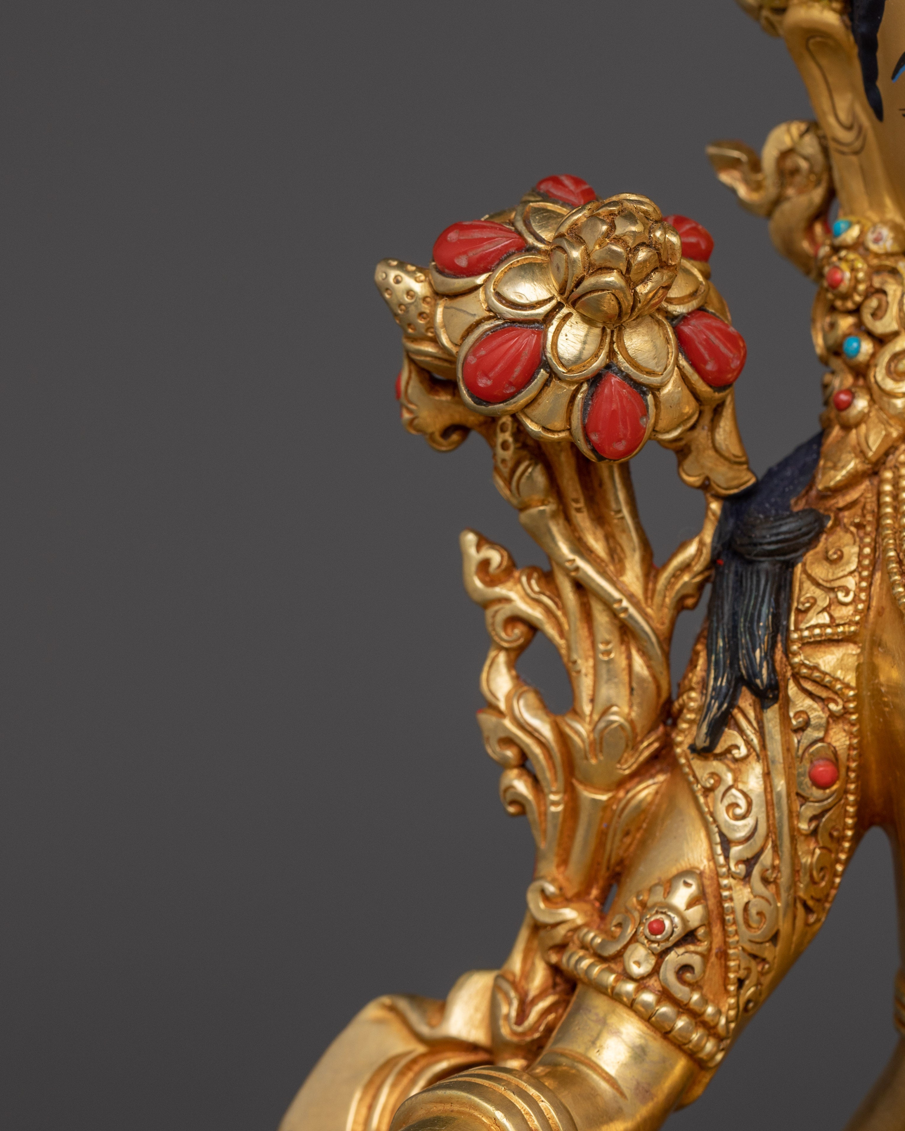 Exquisite Green Tara Sculpture | Embodiment of Compassion and Swift Protection