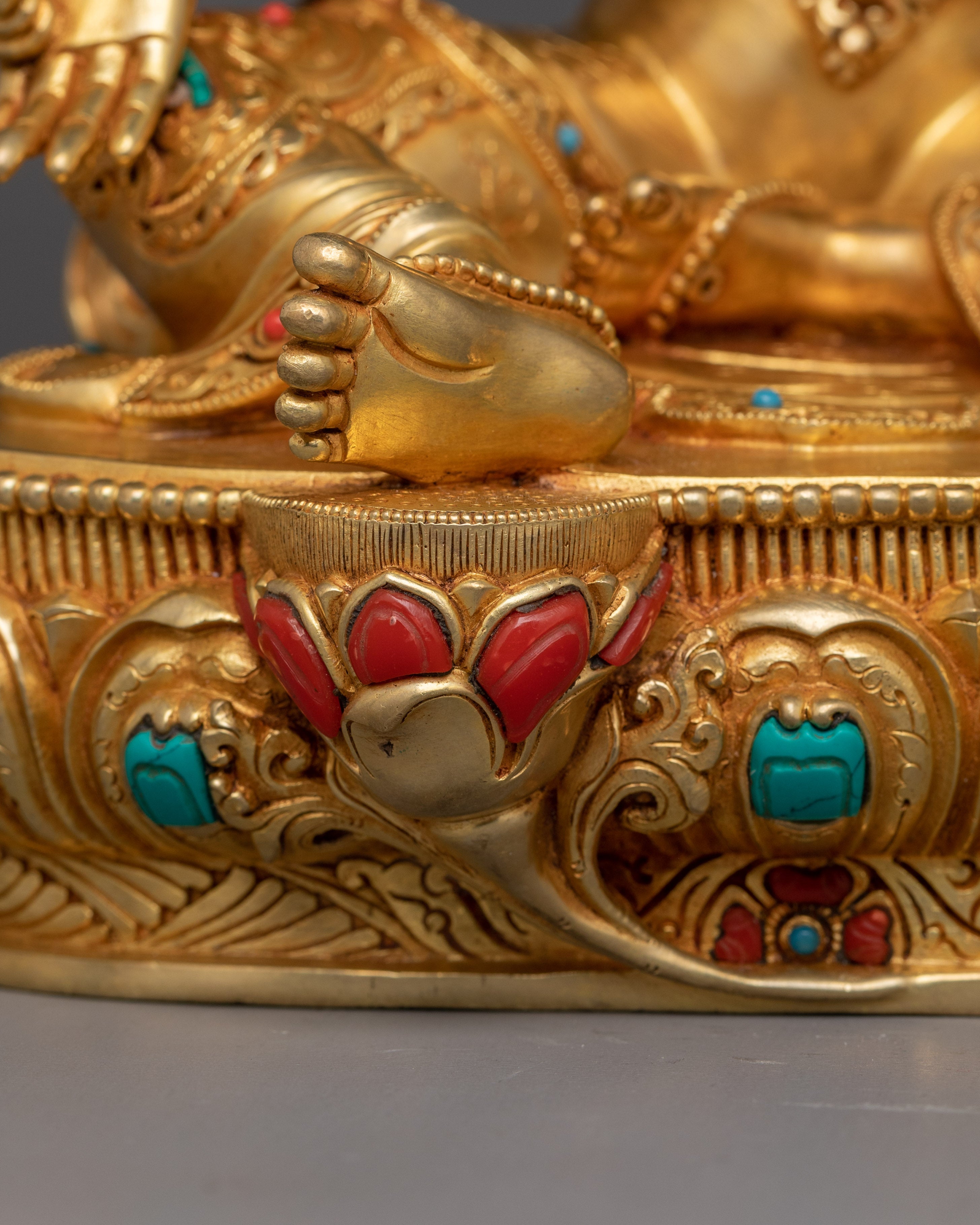 Exquisite Green Tara Sculpture | Embodiment of Compassion and Swift Protection