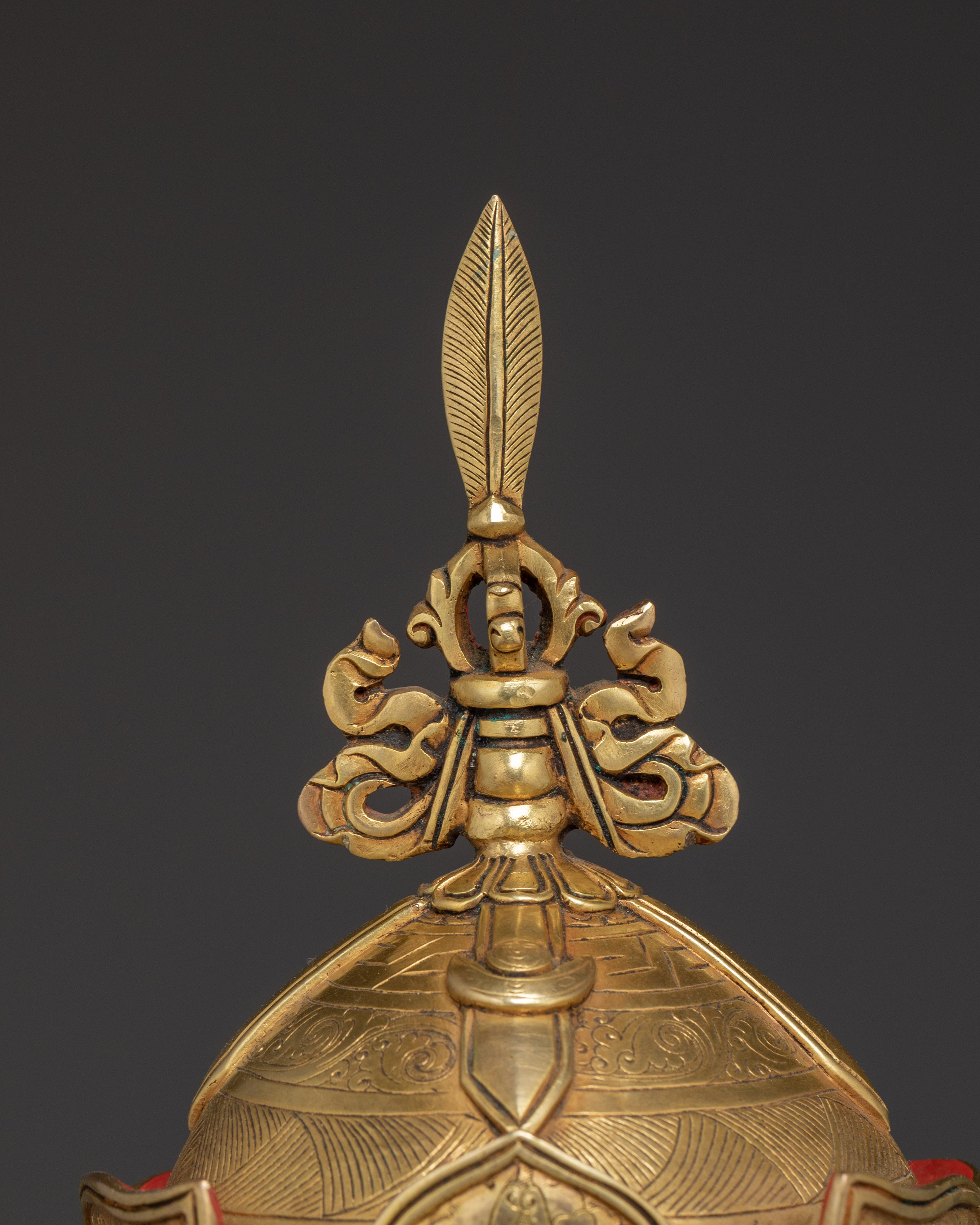 Venerated Guru Rinpoche Statue | Padmsambhava with Khatvanga Statue