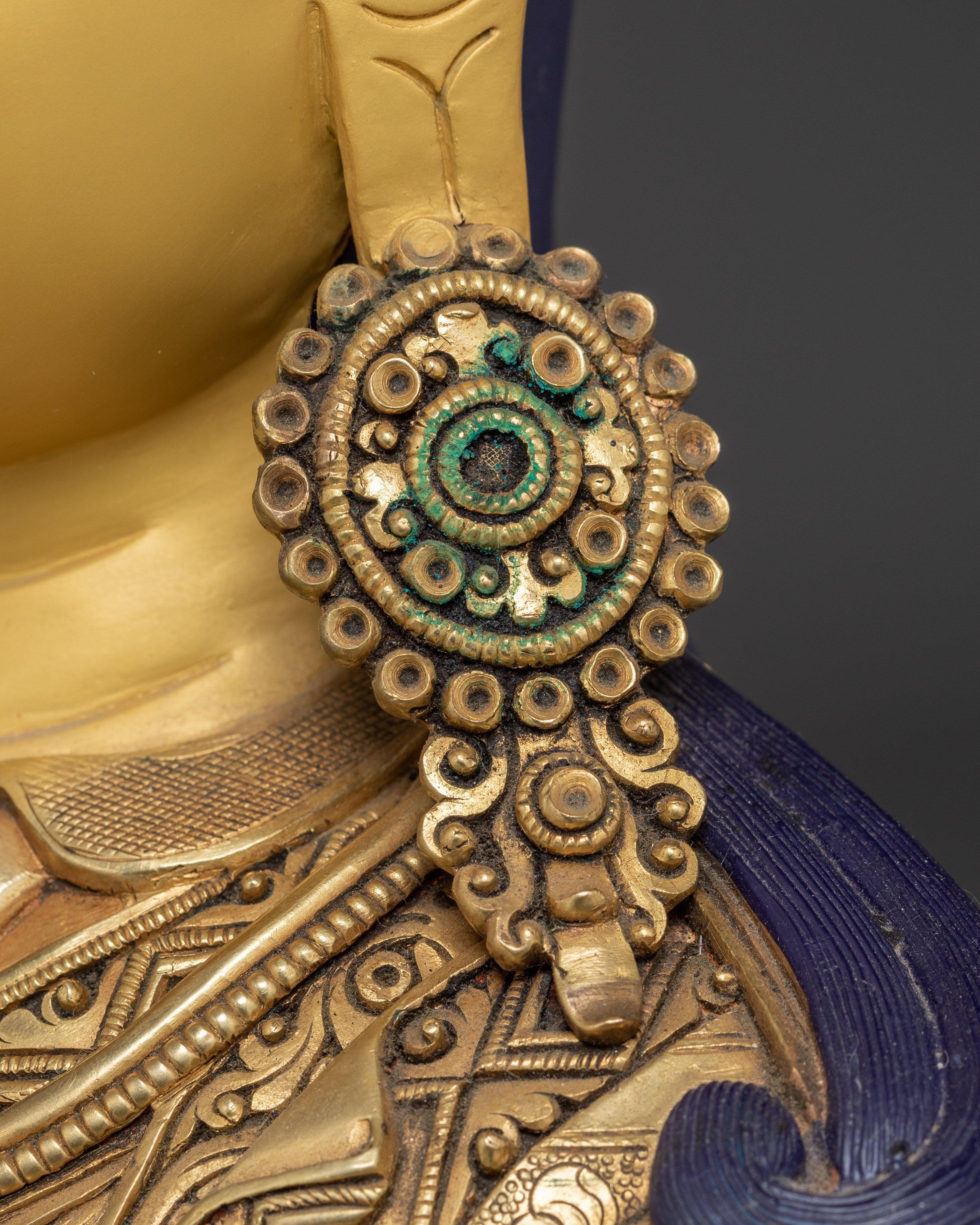 Venerated Guru Rinpoche Statue | Padmsambhava with Khatvanga Statue