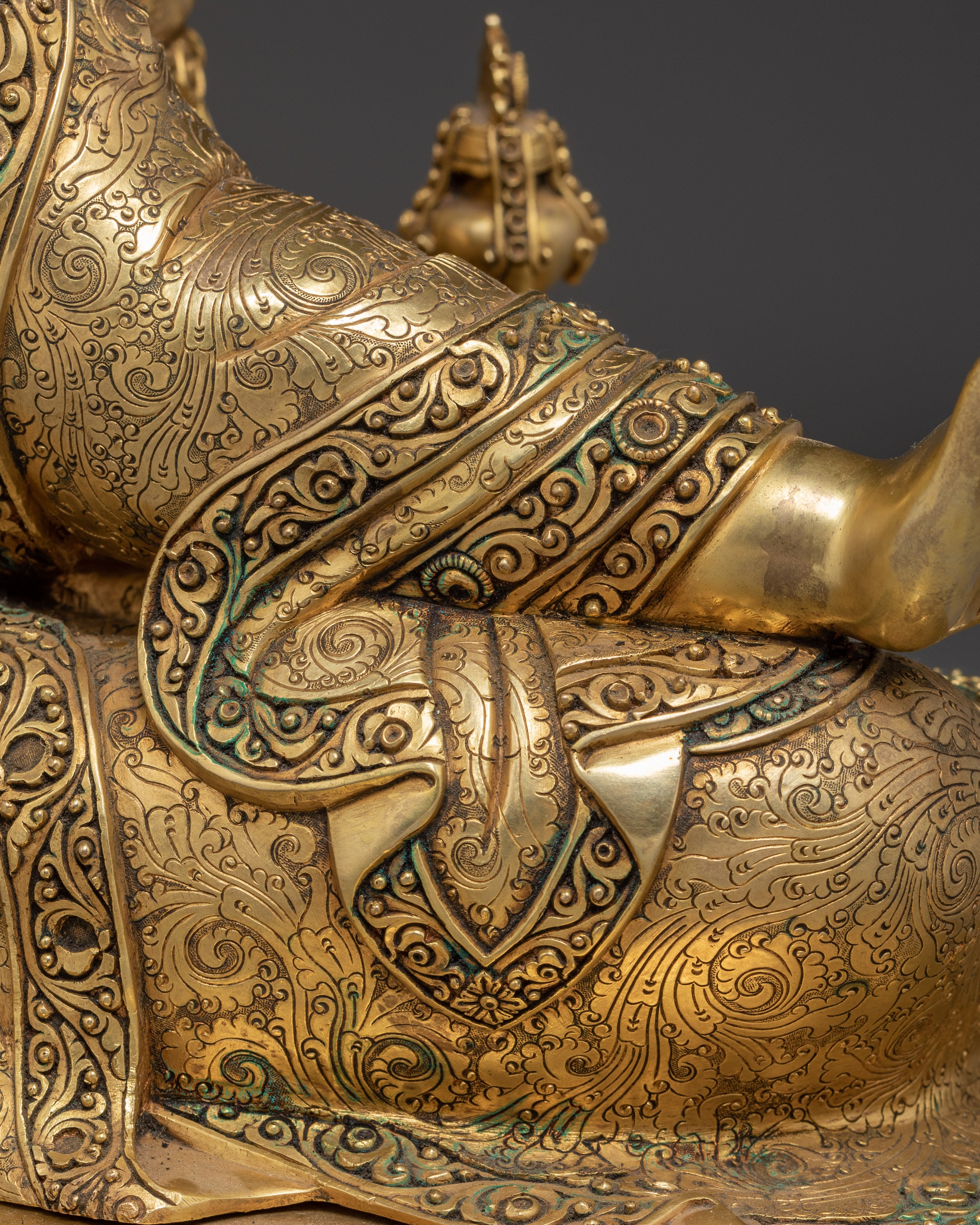 Venerated Guru Rinpoche Statue | Padmsambhava with Khatvanga Statue