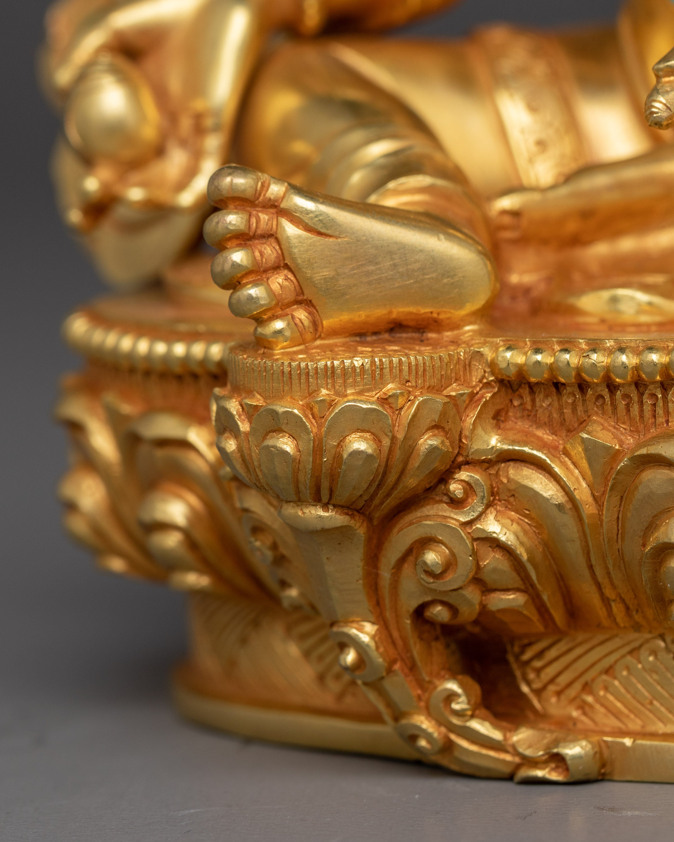 Spiritual Wealth Guardian Dzambhala Statue | Handcrafted Nepalese Art