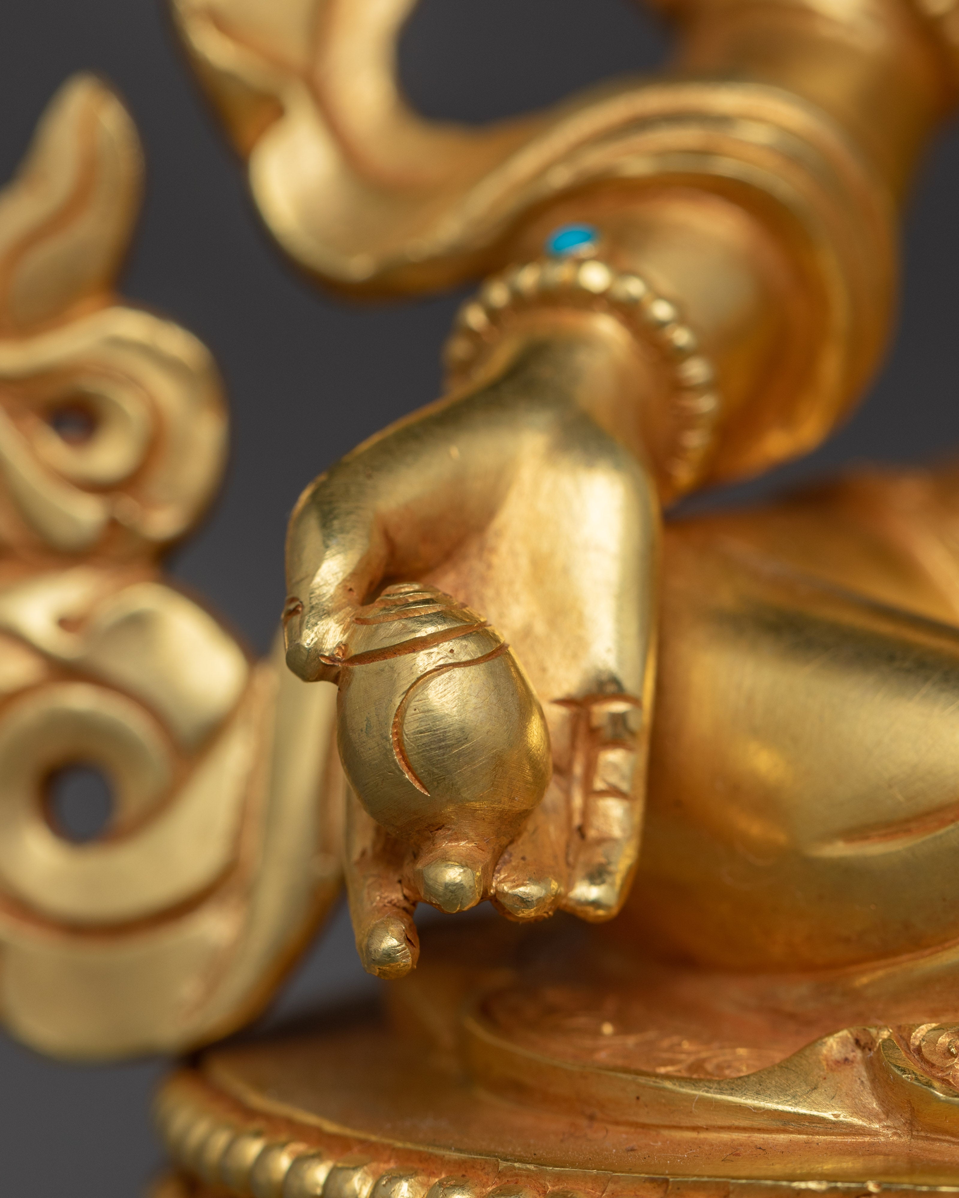 Spiritual Wealth Guardian Dzambhala Statue | Handcrafted Nepalese Art