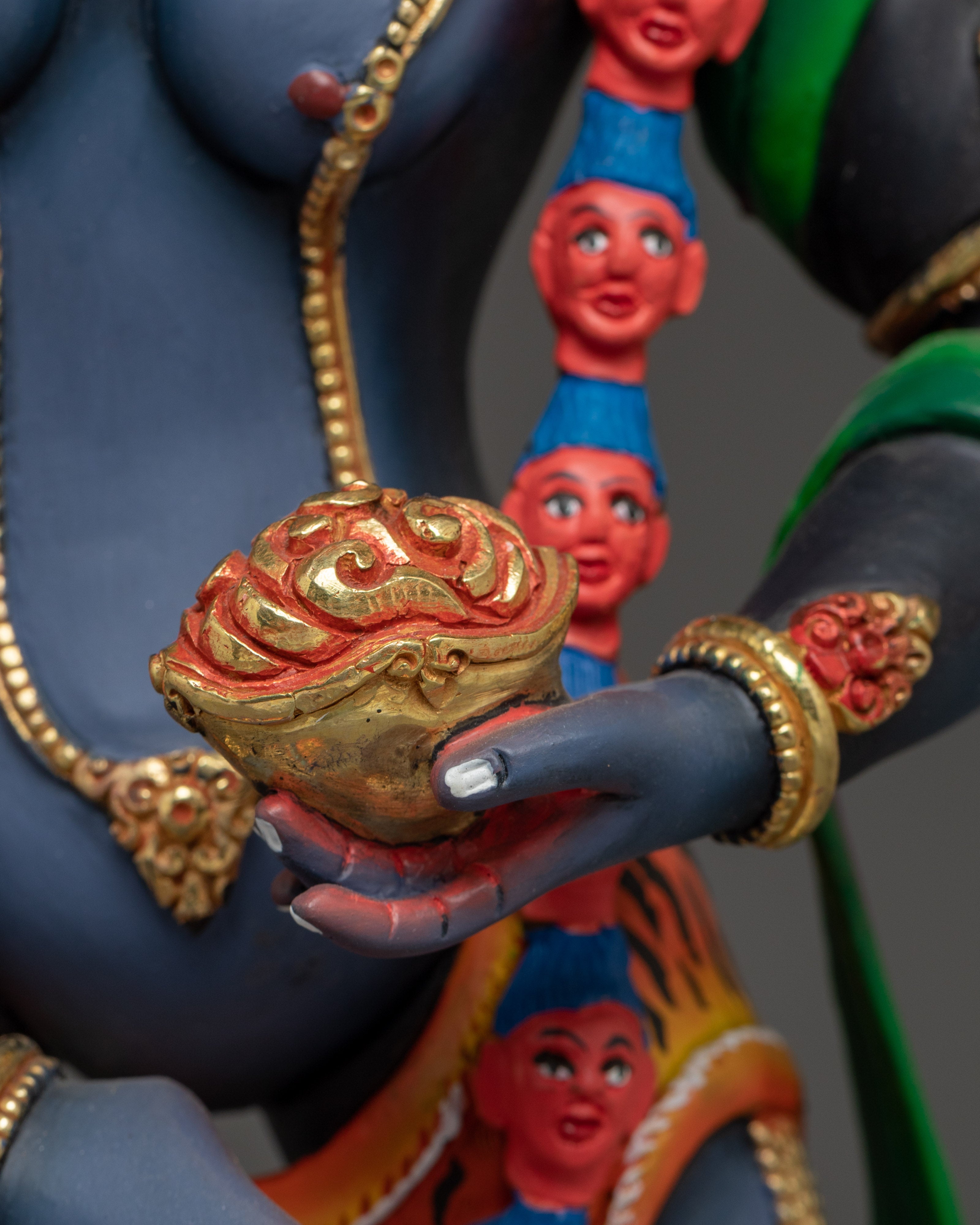Lion-faced Wrathful Deity | Simhamukha - Protector of Spiritual Practitioners