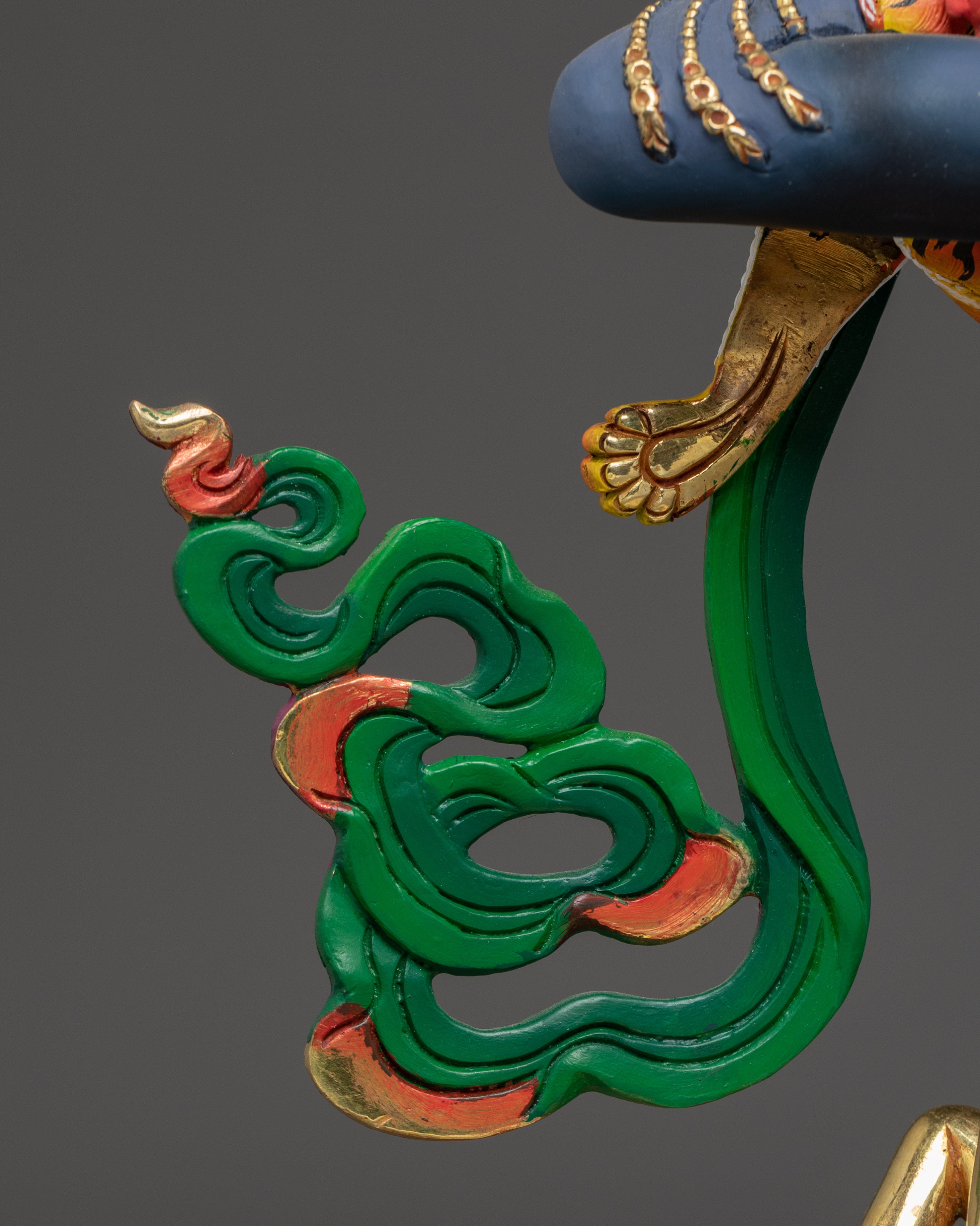 Lion-faced Wrathful Deity | Simhamukha - Protector of Spiritual Practitioners