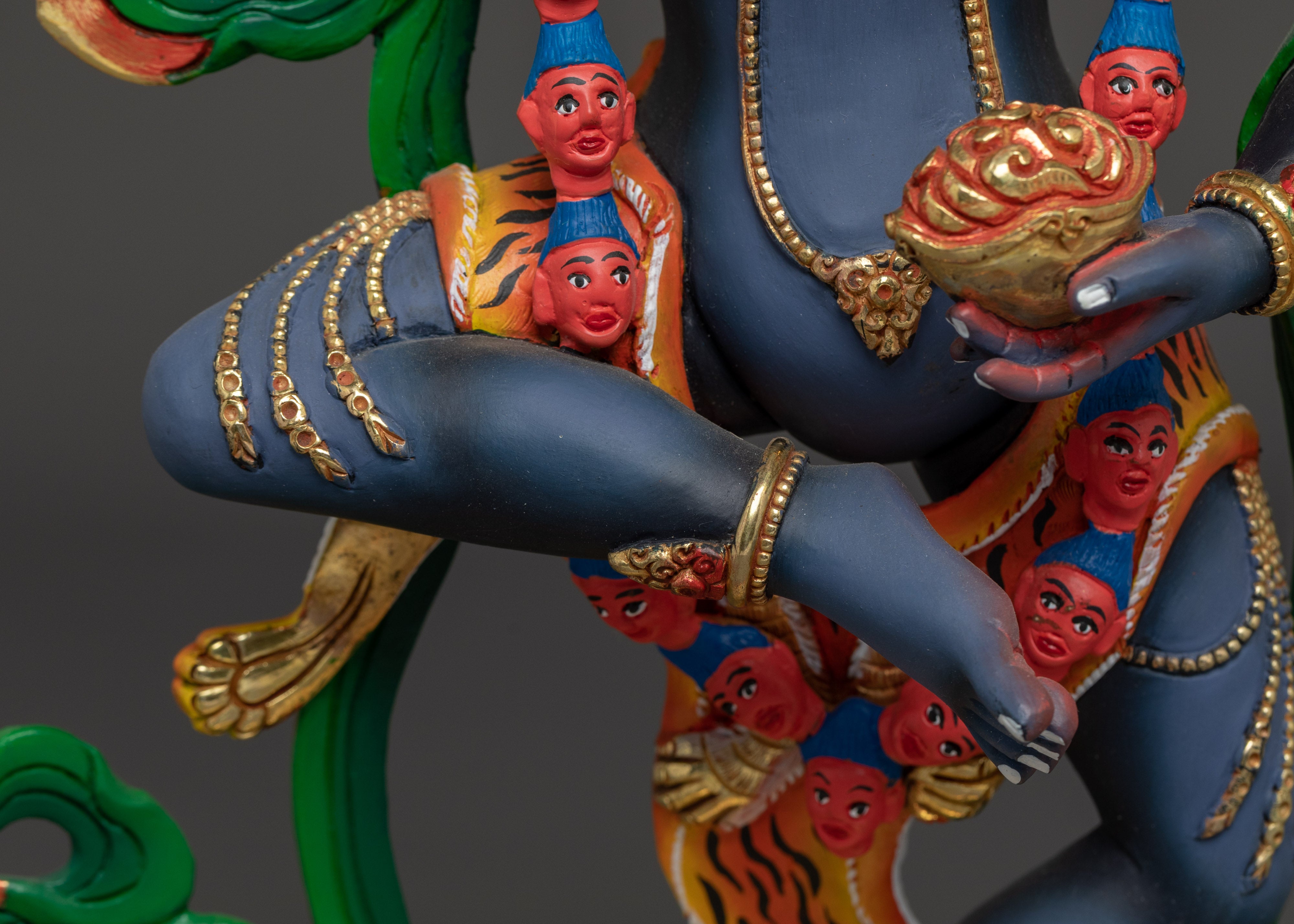 Lion-faced Wrathful Deity | Simhamukha - Protector of Spiritual Practitioners