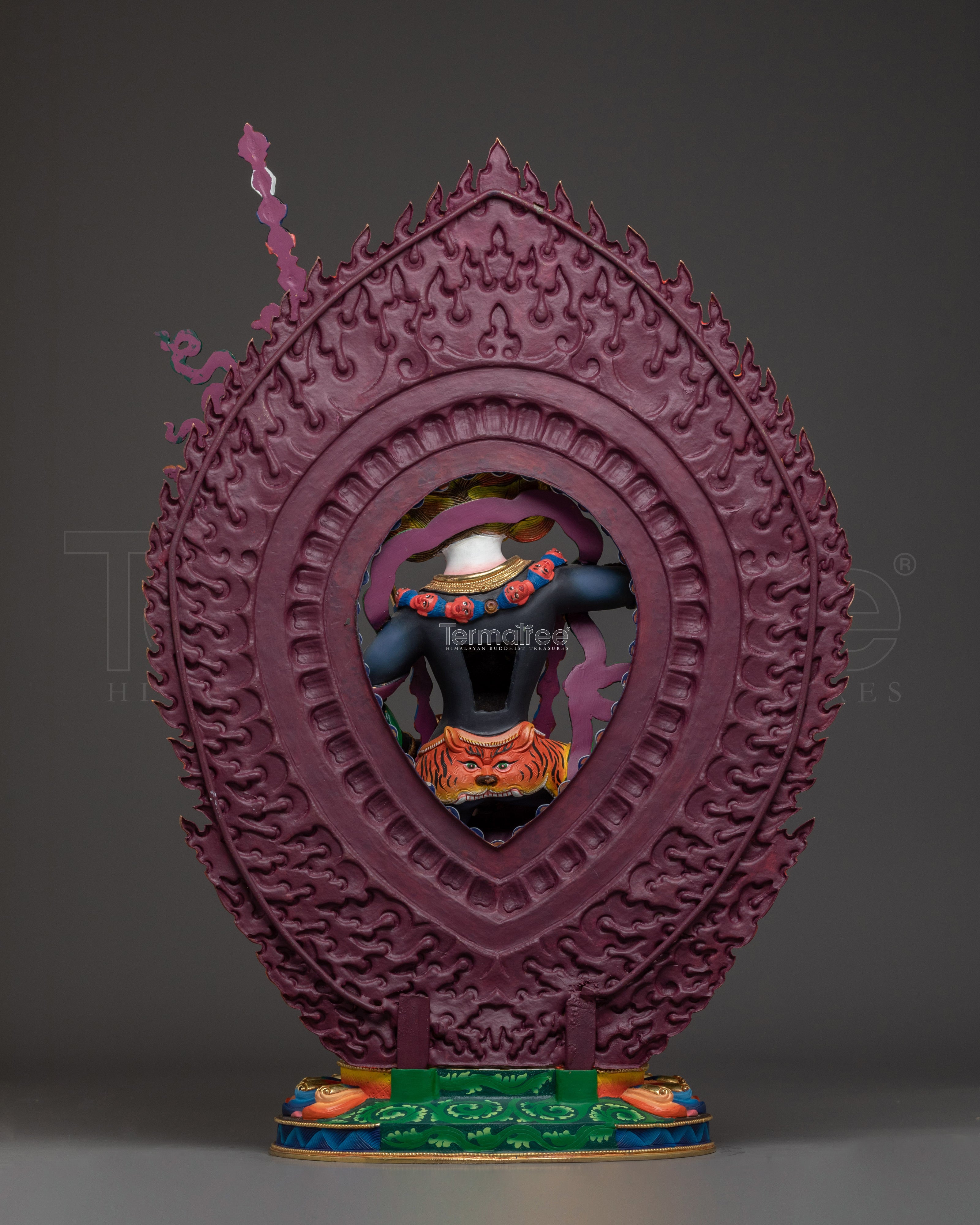 Lion-faced Wrathful Deity | Simhamukha - Protector of Spiritual Practitioners