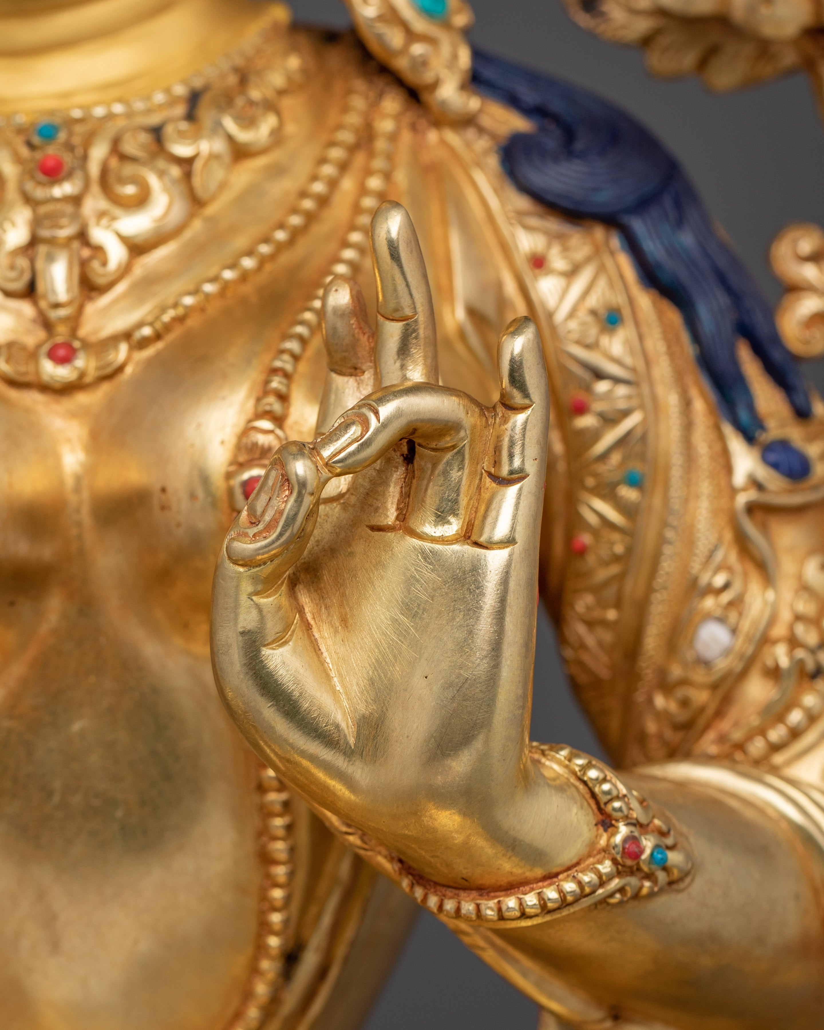 Radiant Traditional Green Tara Statue | Embodiment of Compassion and Swift Protection