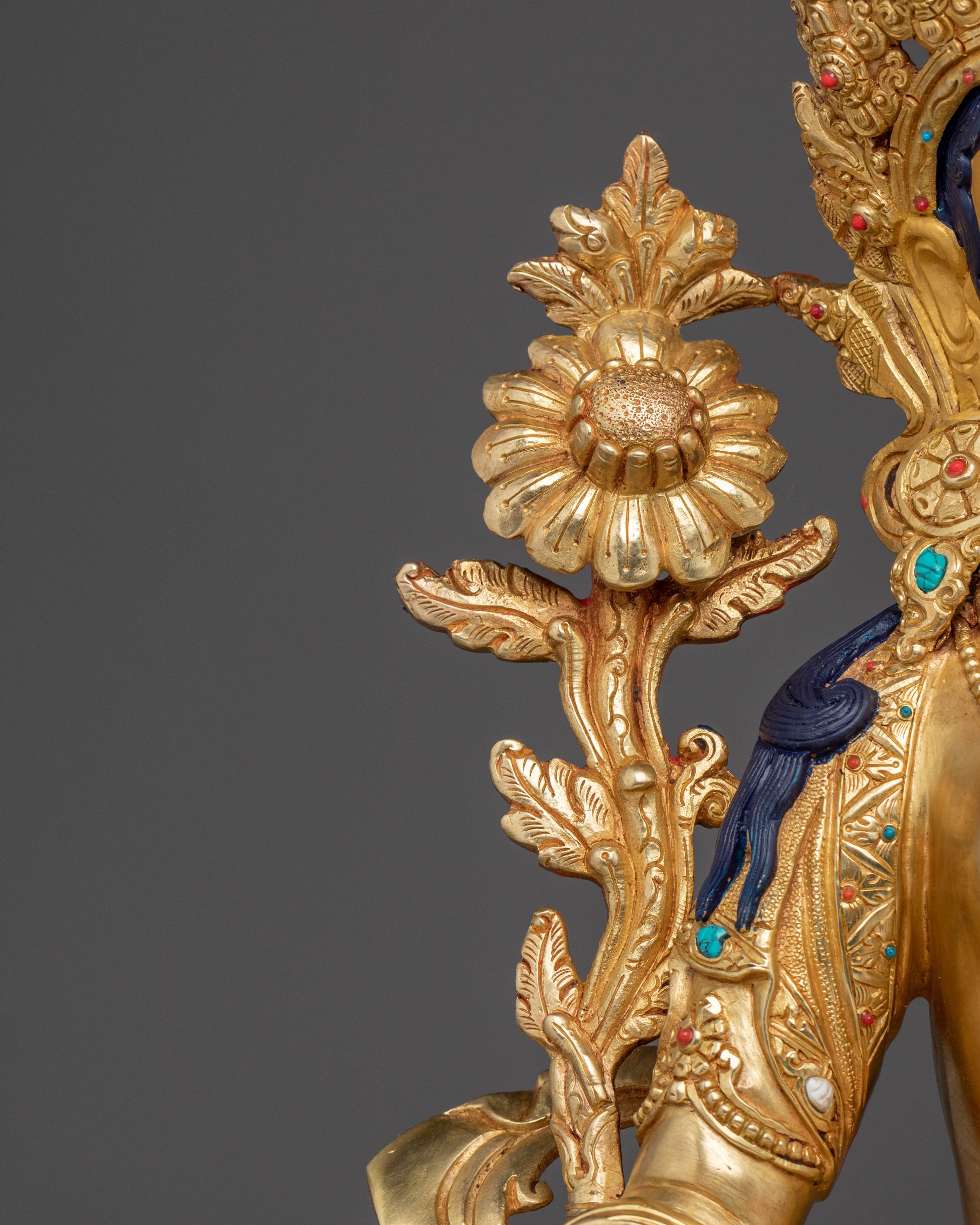 Radiant Traditional Green Tara Statue | Embodiment of Compassion and Swift Protection