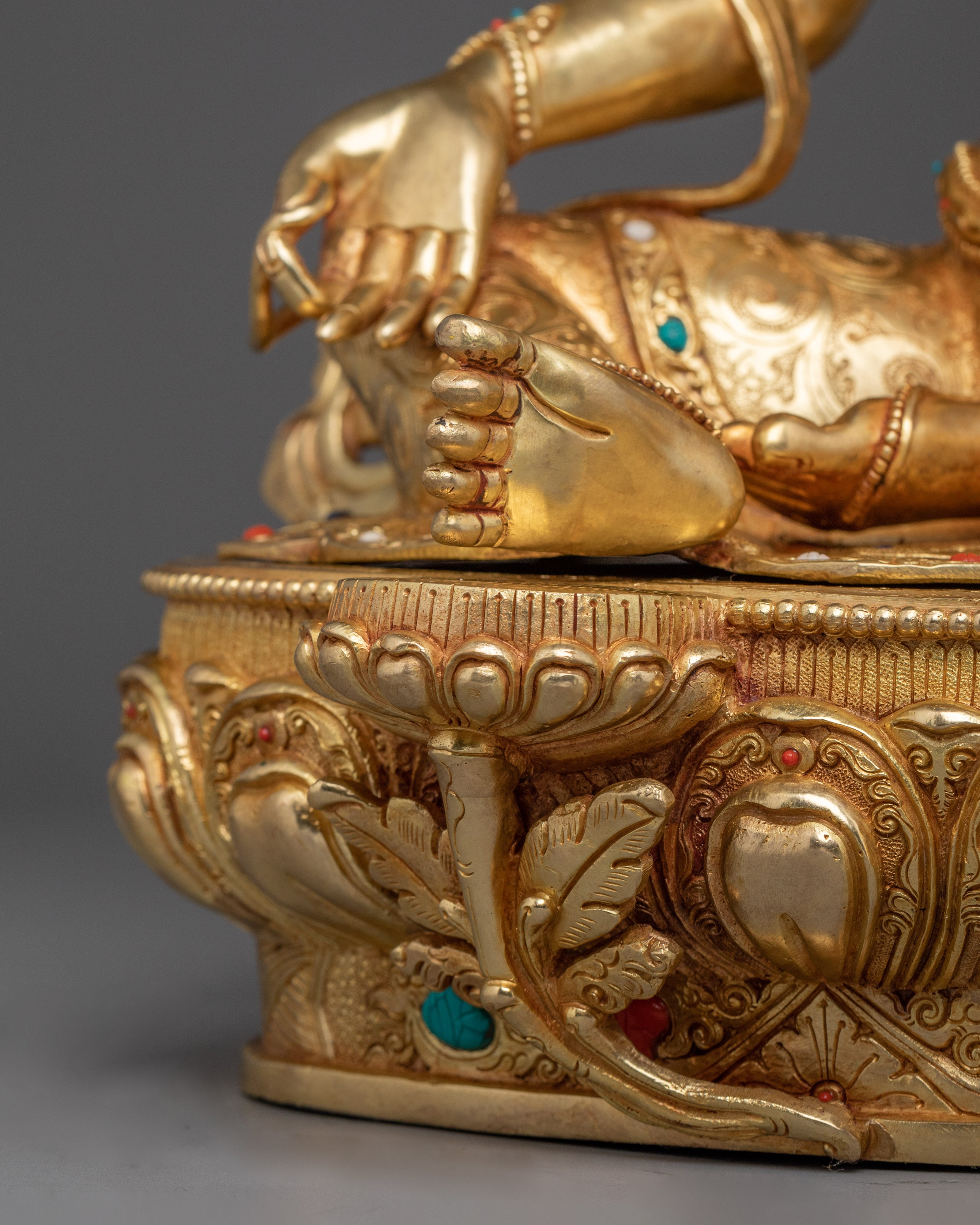 Radiant Traditional Green Tara Statue | Embodiment of Compassion and Swift Protection