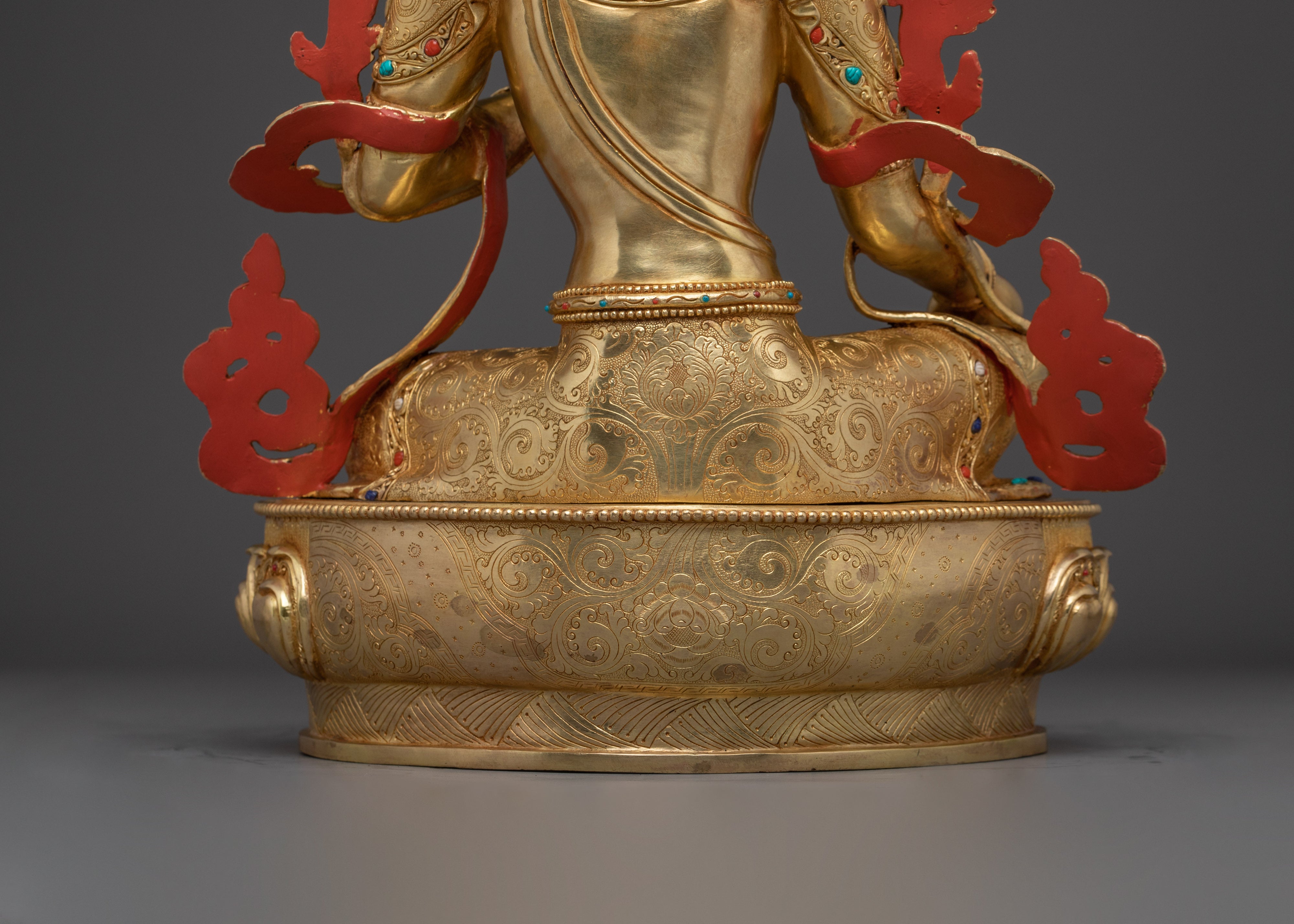Radiant Traditional Green Tara Statue | Embodiment of Compassion and Swift Protection