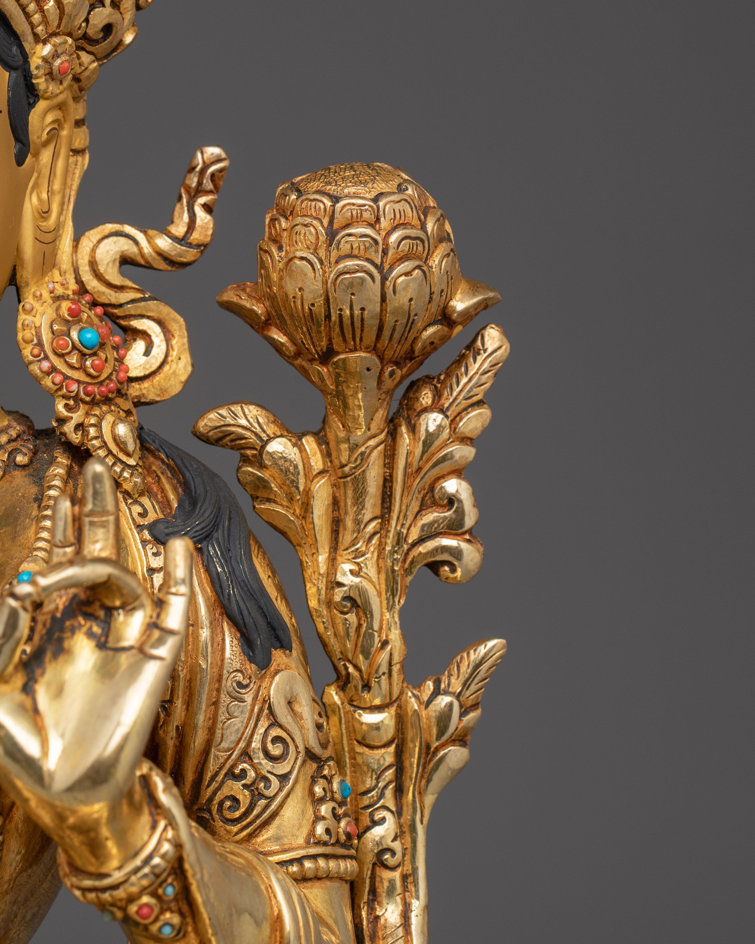 Tibetan Deity Shyama Tara Statue| Green Tara - Mother of All Buddhas