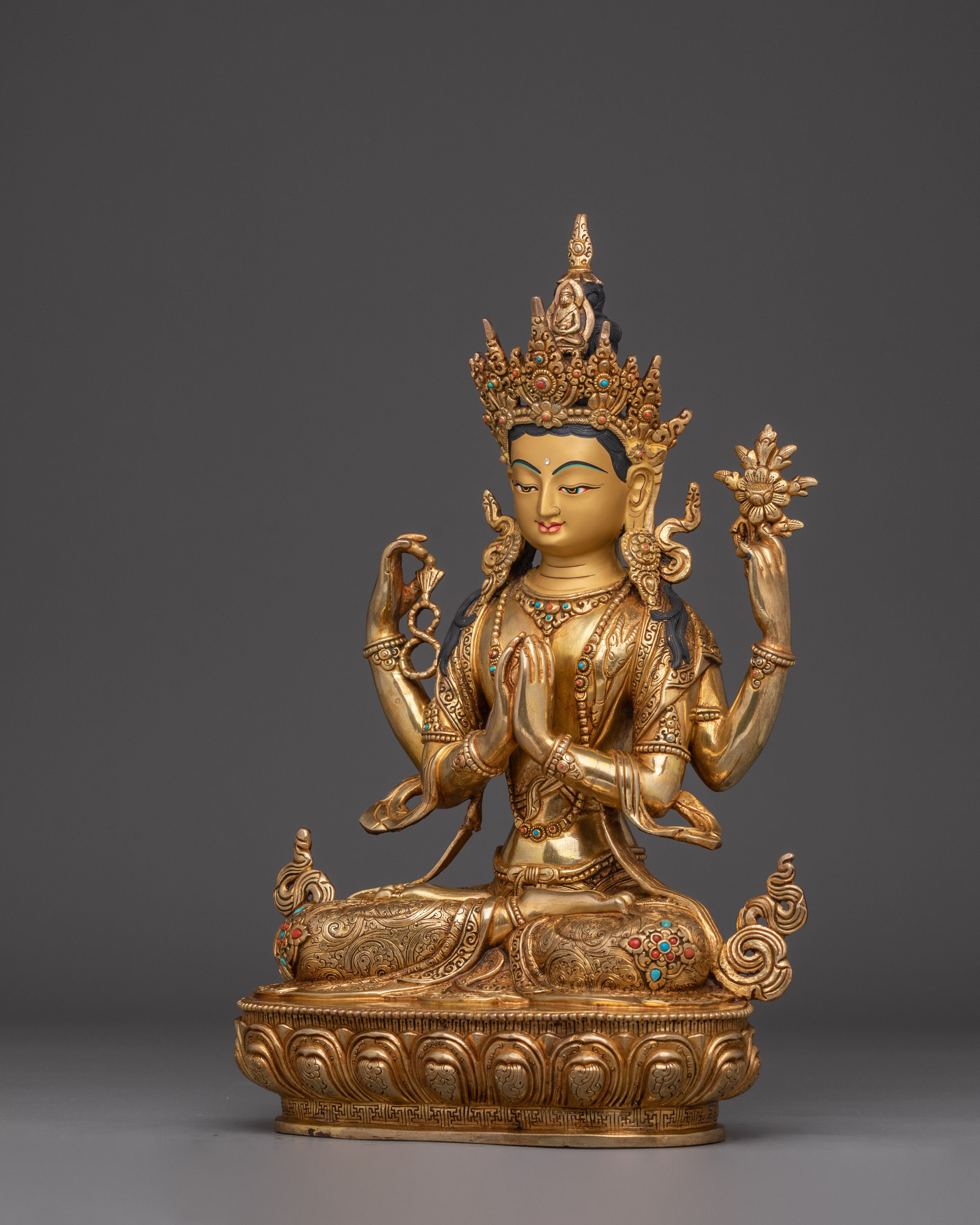 Graceful Chenrezig Statue | Avalokiteshvara - Compassionate Bodhisattva