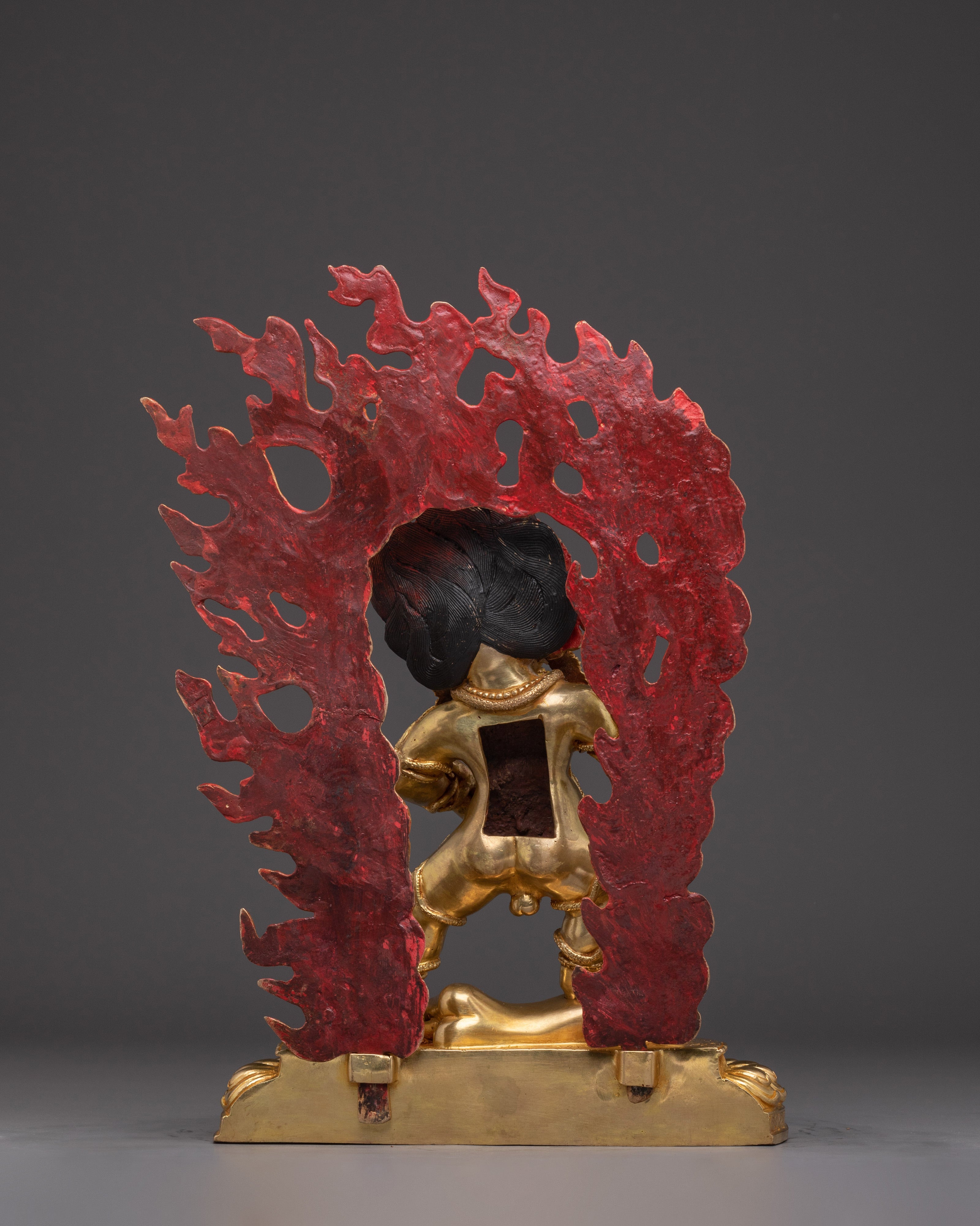 Wrathful Black Dzambhala Statue | Kubera - Buddhist Wealth Deity