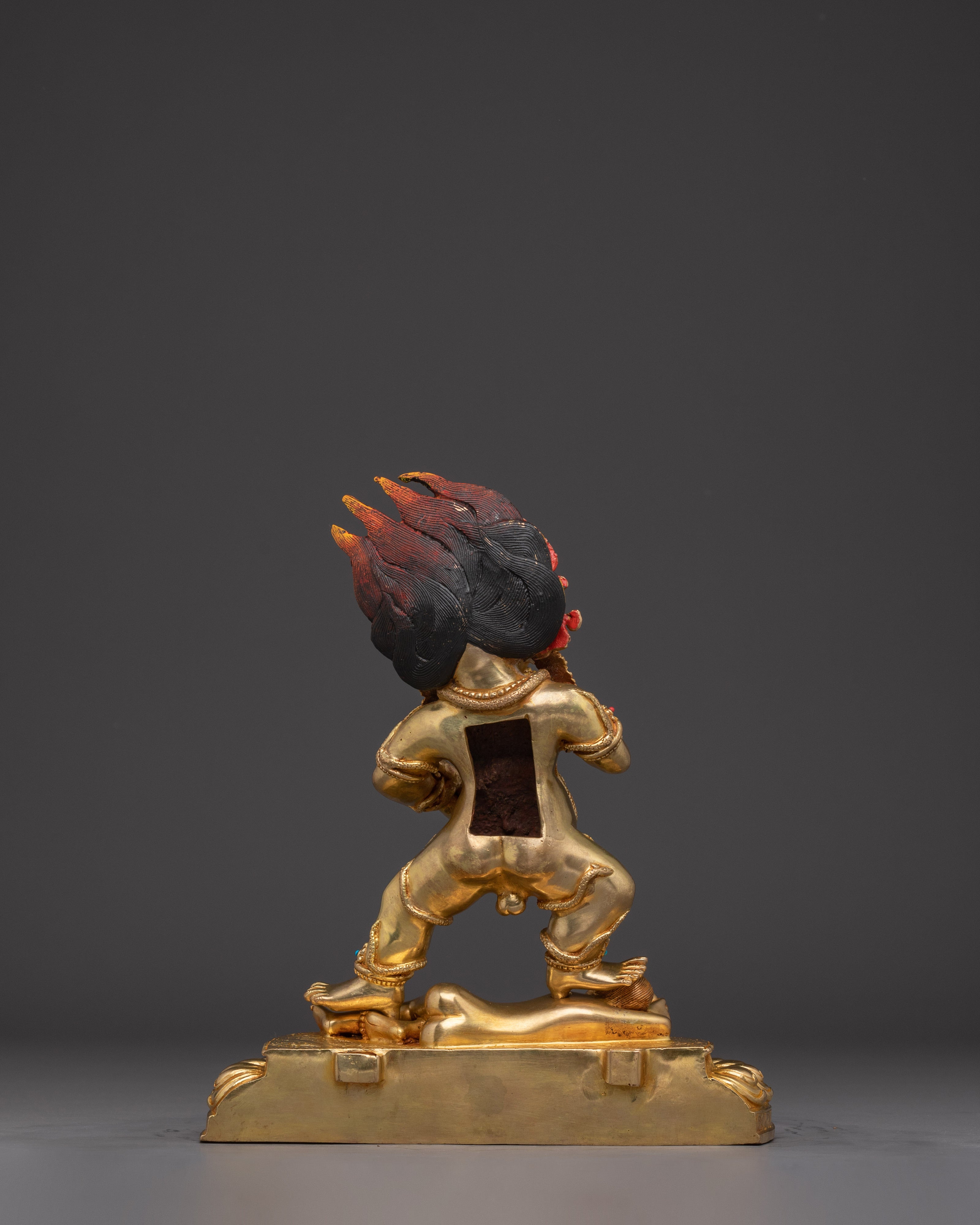 Wrathful Black Dzambhala Statue | Kubera - Buddhist Wealth Deity