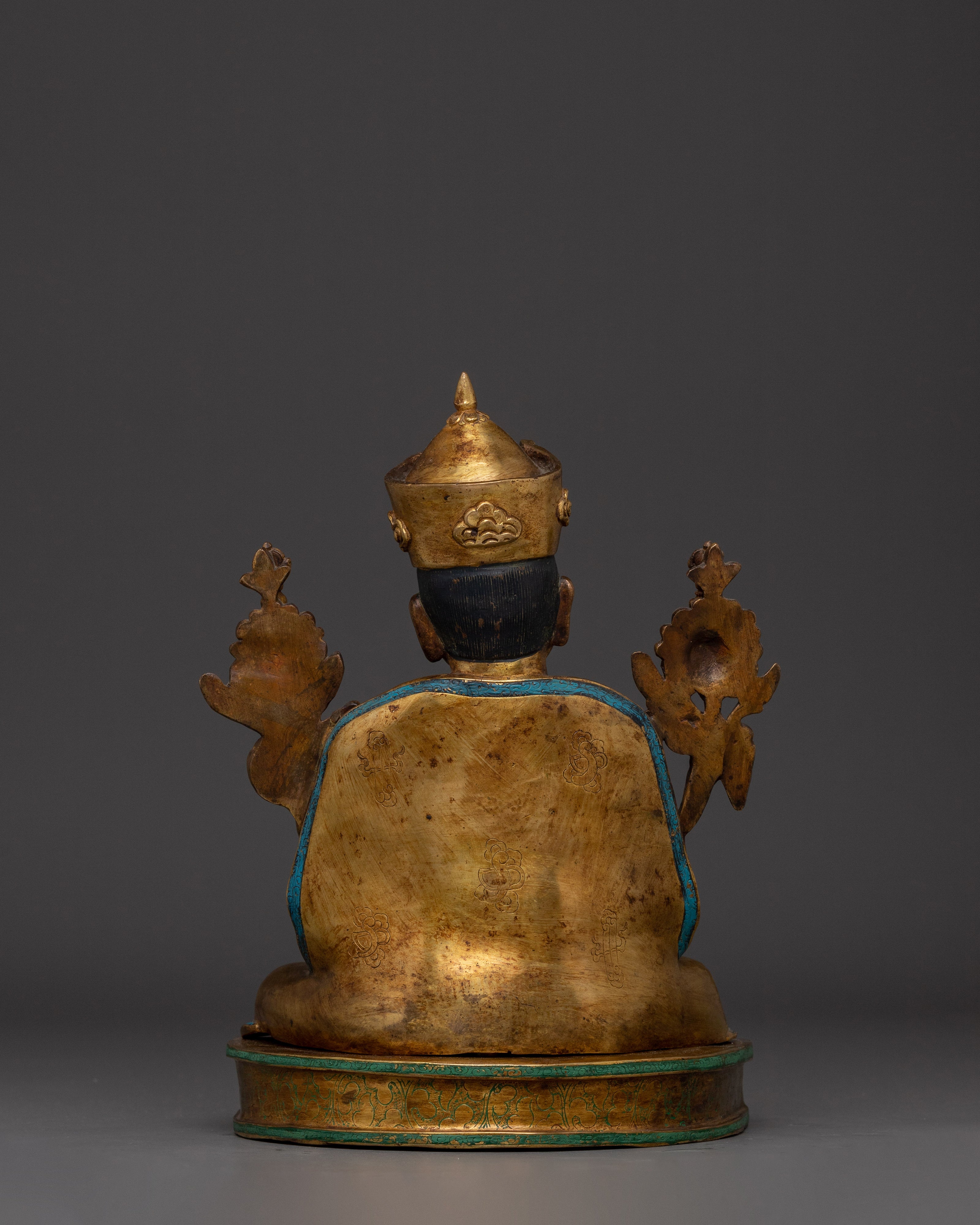 16th Gyalwa Karmapa Statue | Handcrafted Copper with 24K Gold Gilding