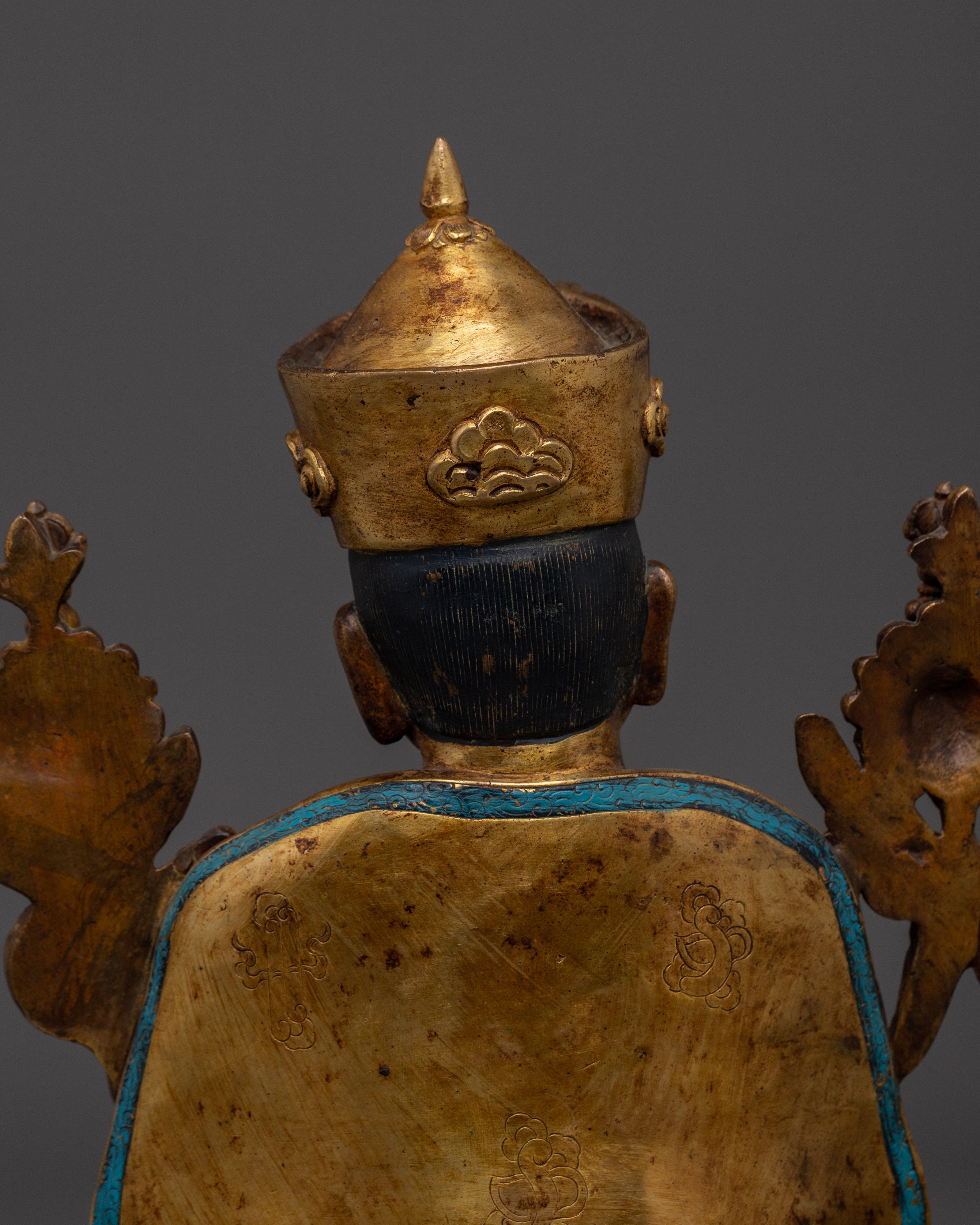 16th Gyalwa Karmapa Statue | Handcrafted Copper with 24K Gold Gilding