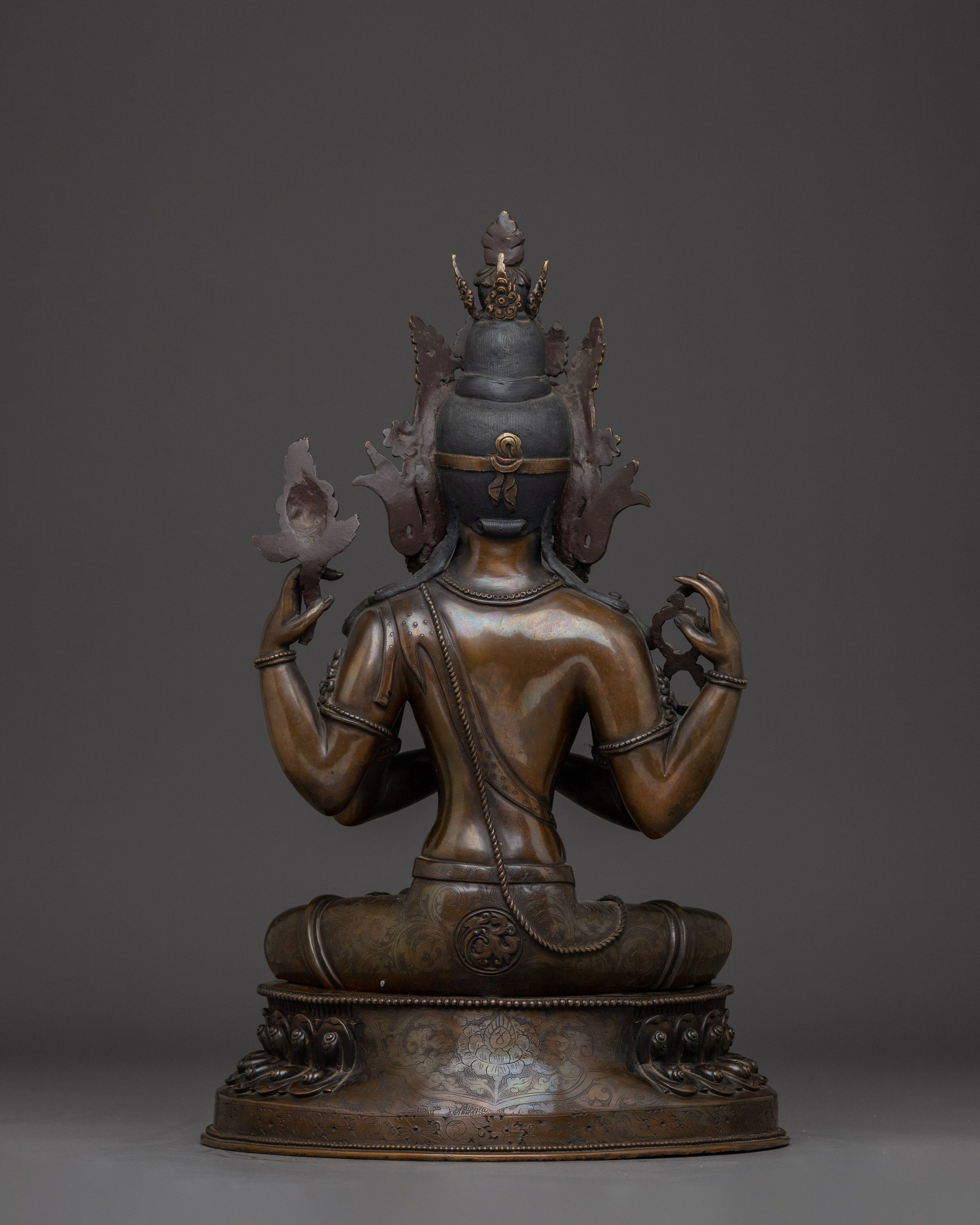 Spiritual Chenrezig Statue | Tibetan Icon of Compassionate Wisdom