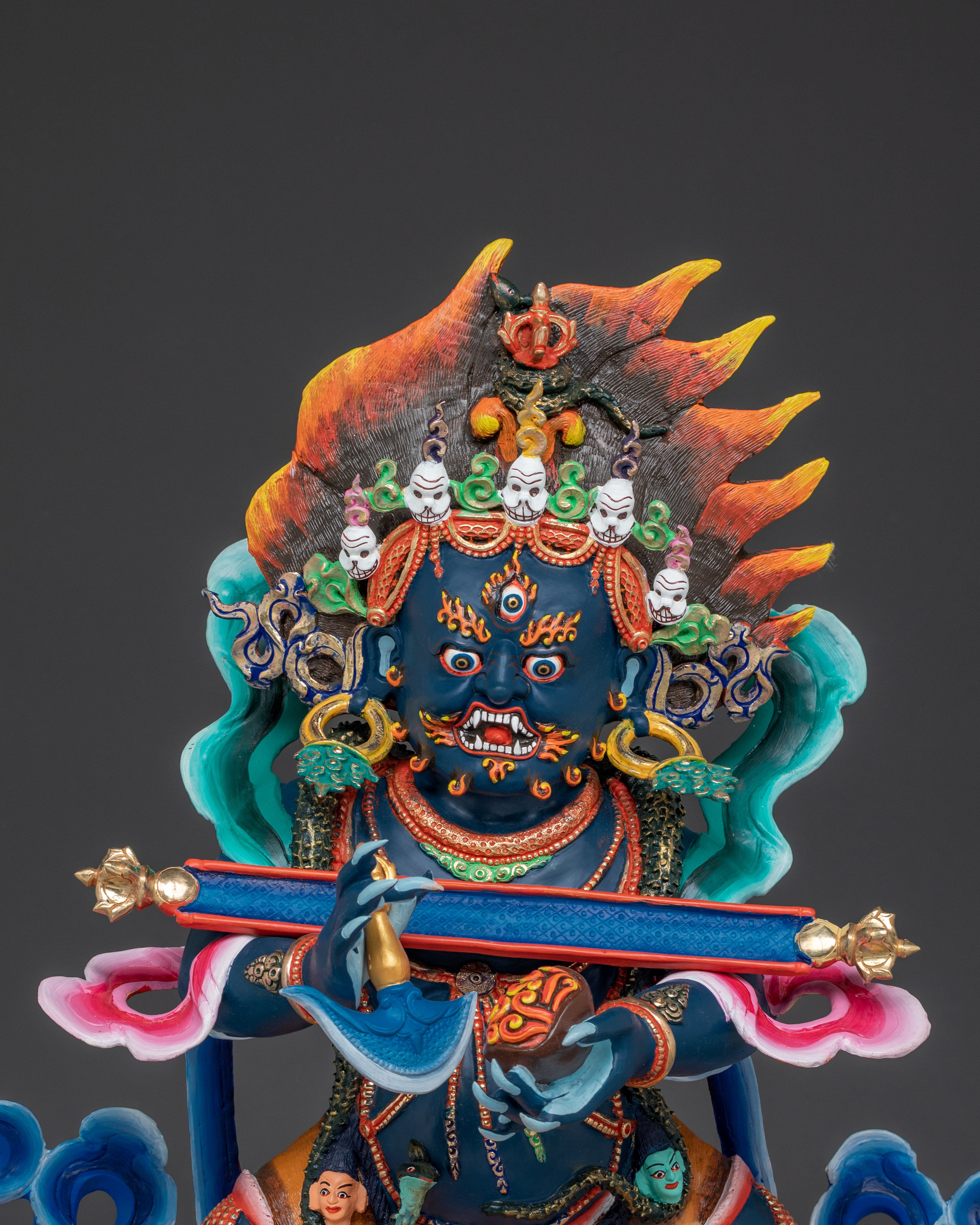 Shakya Mahakala Handcrafted Statue | Guardian of the Dharma