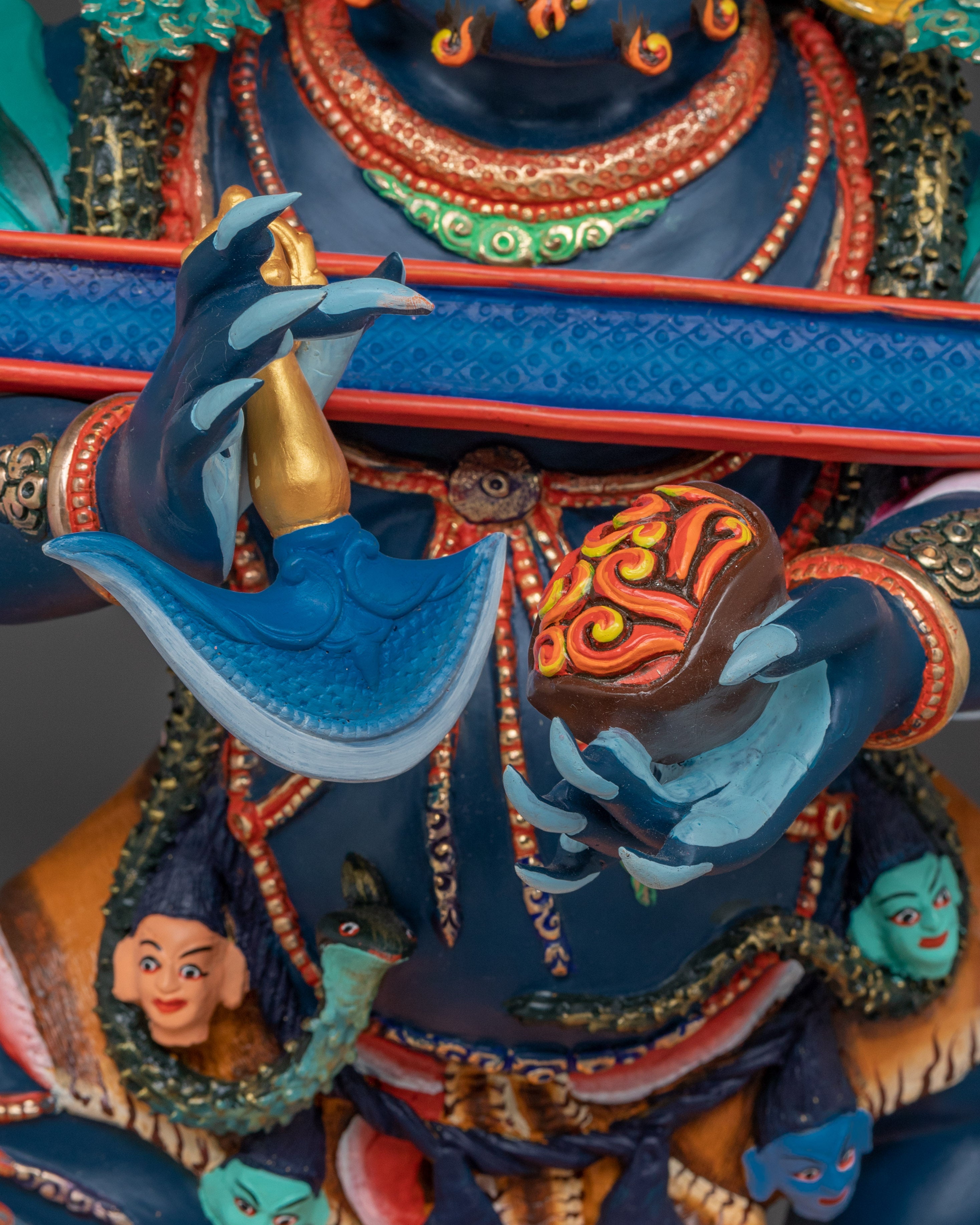 Shakya Mahakala Handcrafted Statue | Guardian of the Dharma