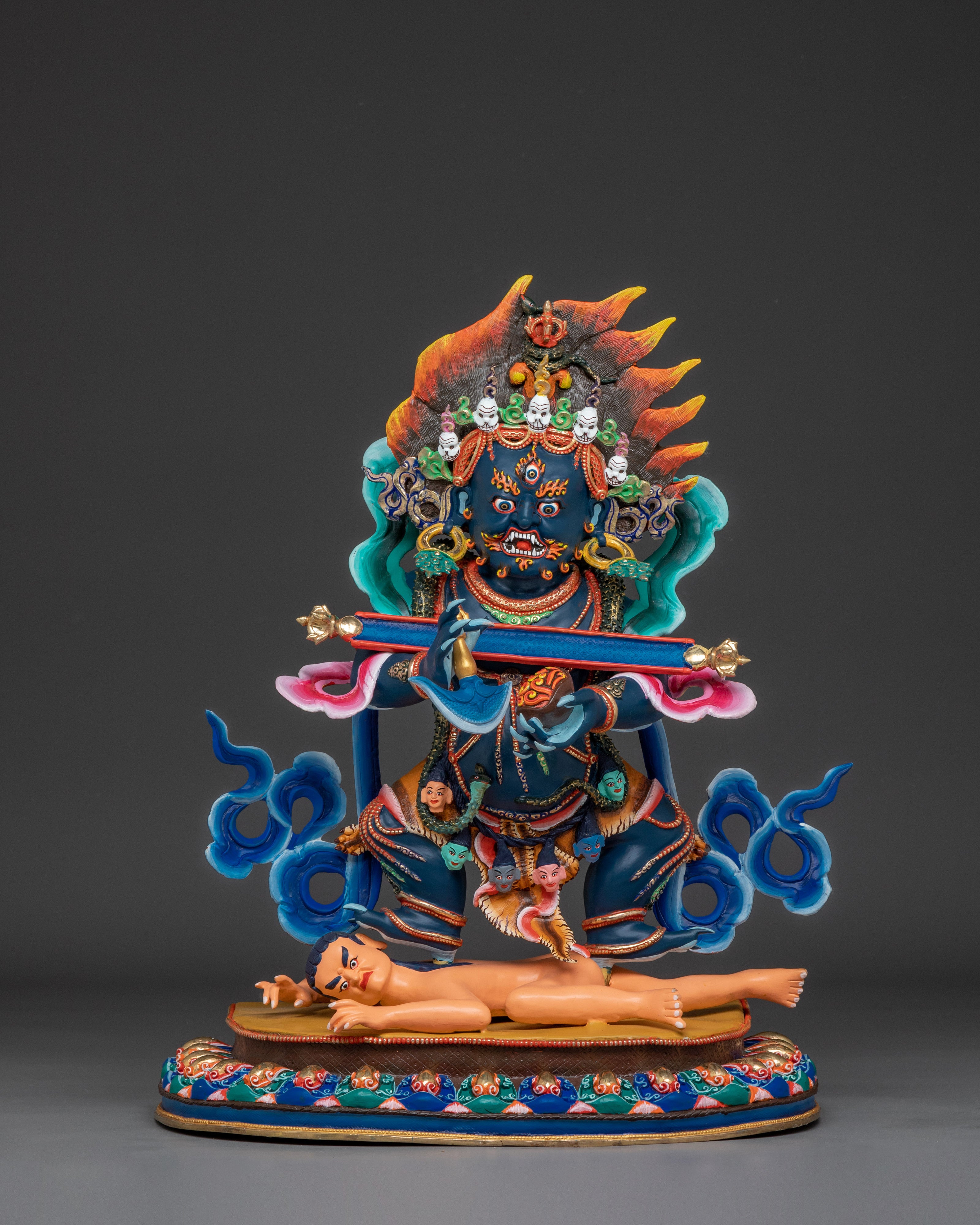 Shakya Mahakala Handcrafted Statue | Guardian of the Dharma