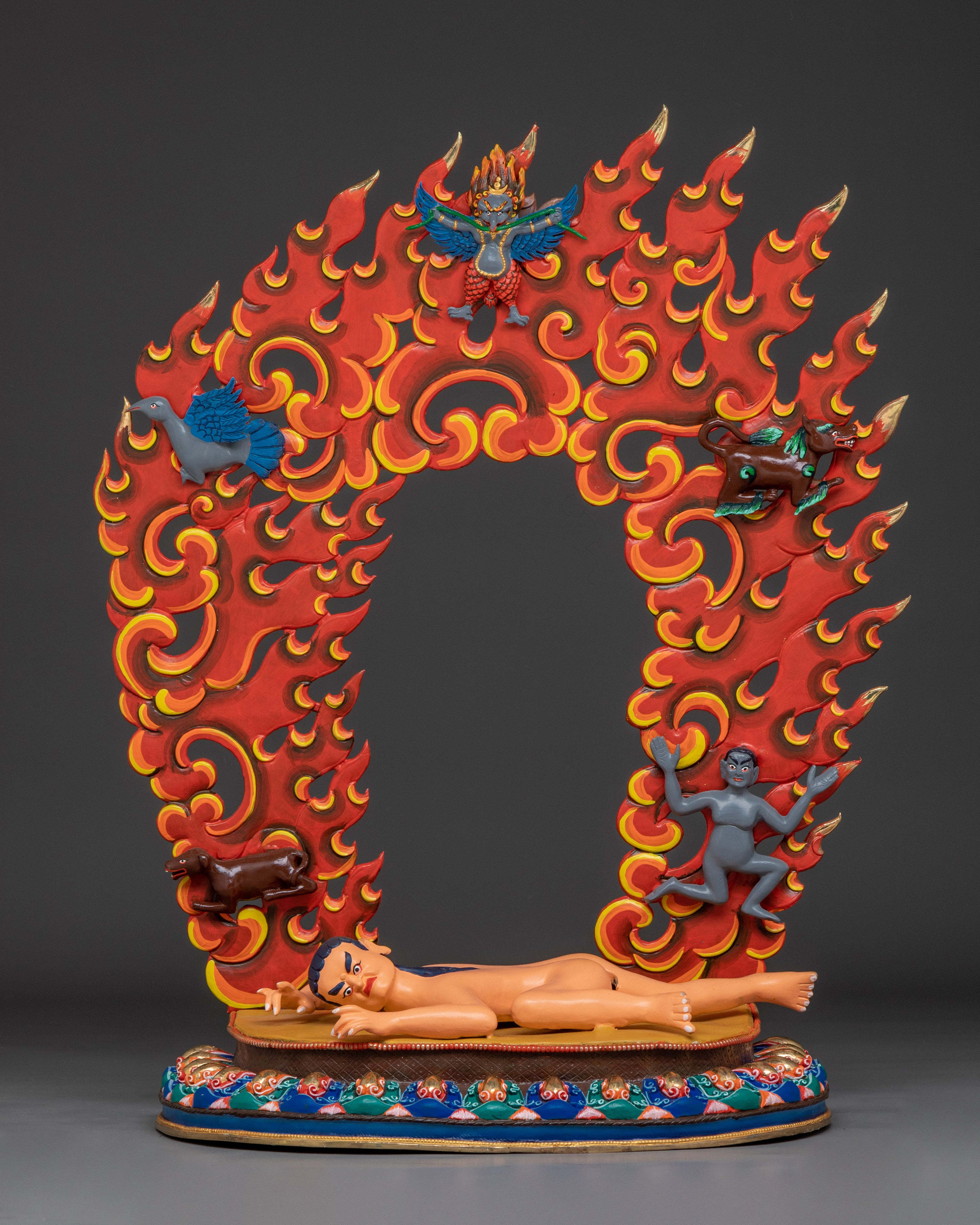 Shakya Mahakala Handcrafted Statue | Guardian of the Dharma