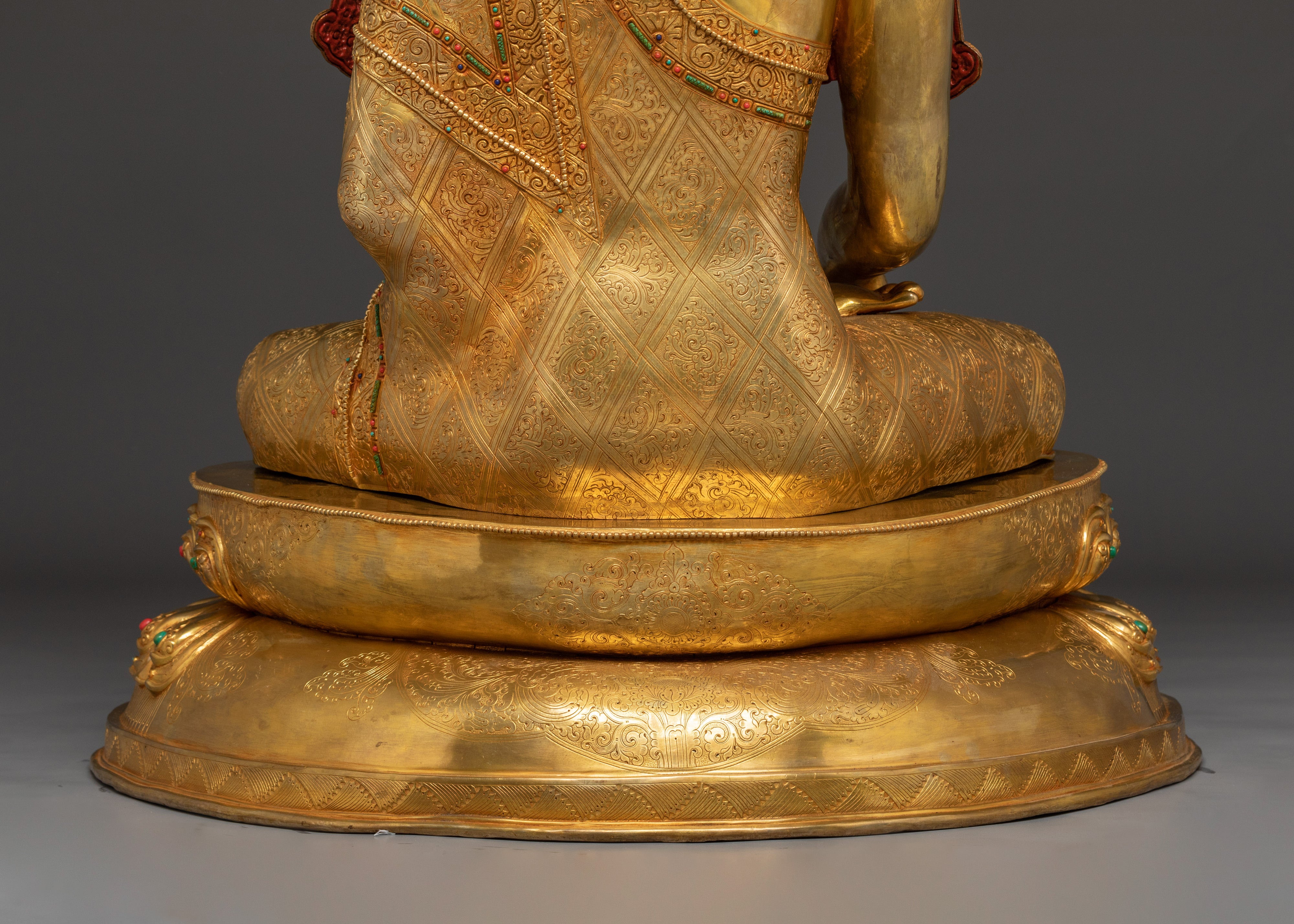 Shakyamuni Buddha with Crown Sculpture | Historical Buddha
