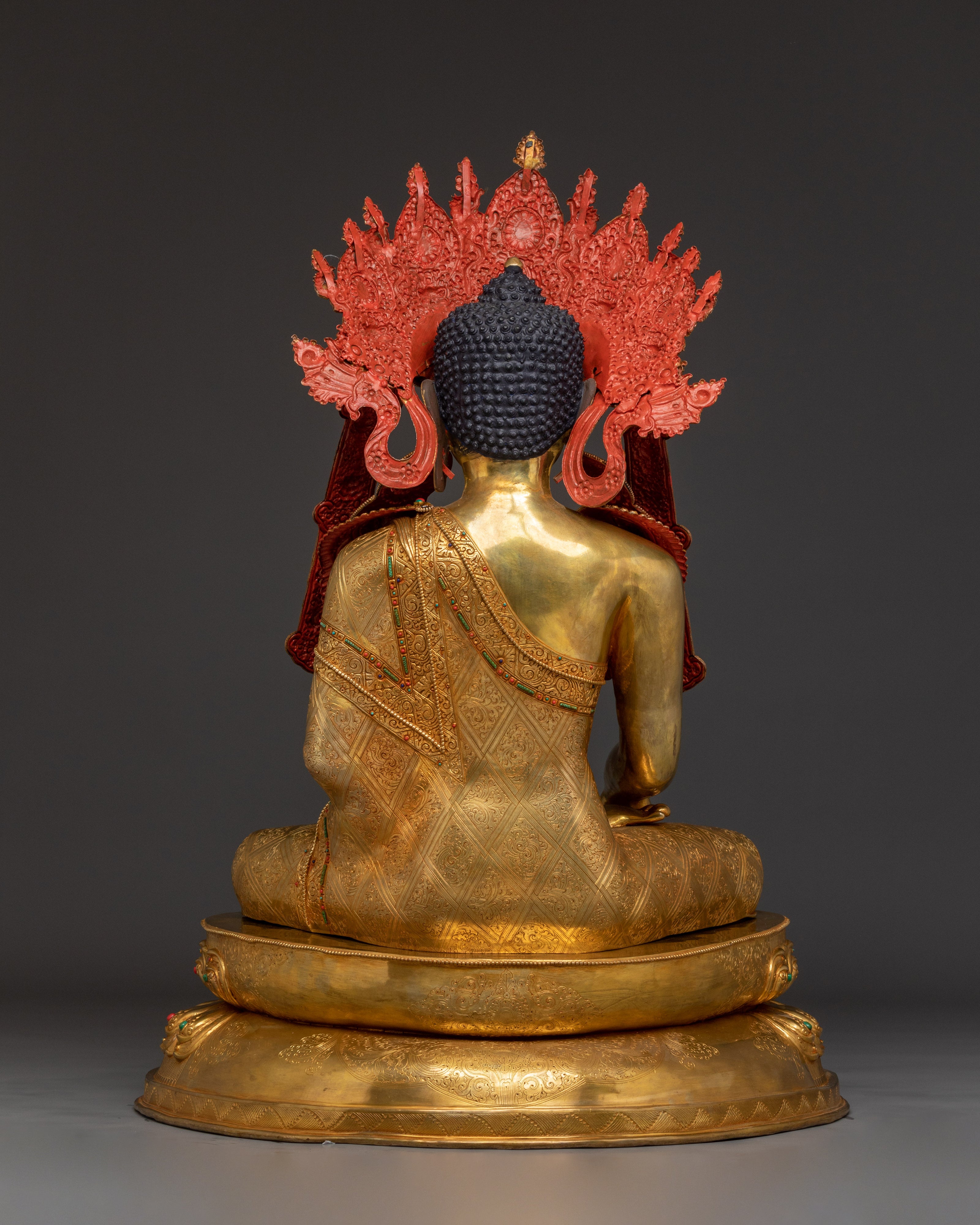 Shakyamuni Buddha with Crown Sculpture | Historical Buddha