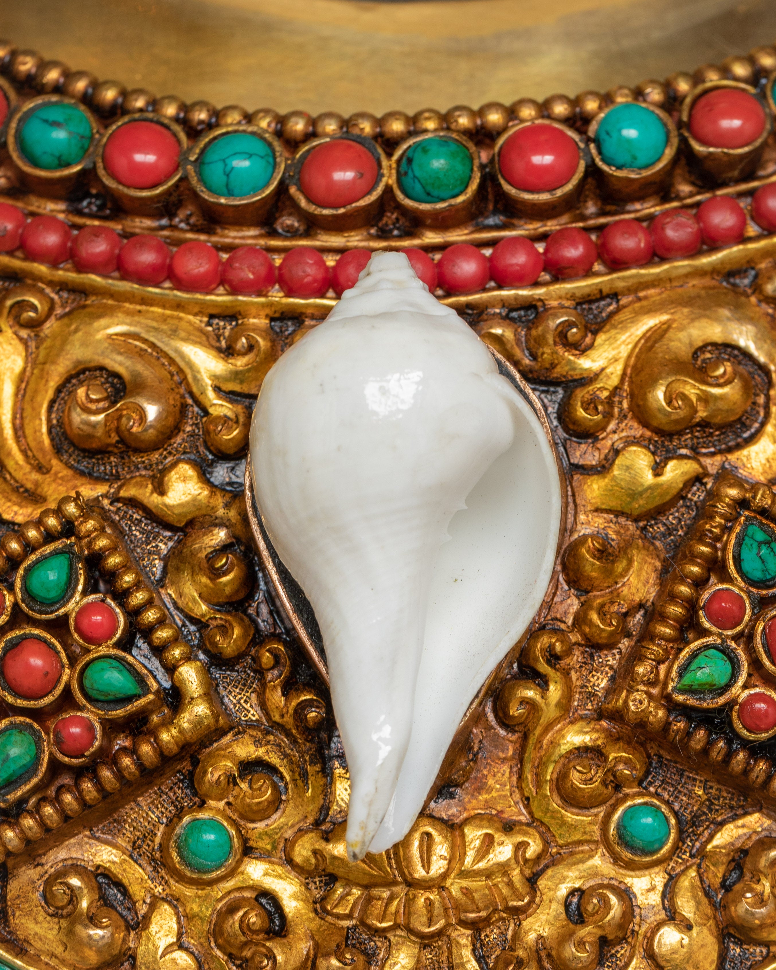 Shakyamuni Buddha with Crown Sculpture | Historical Buddha