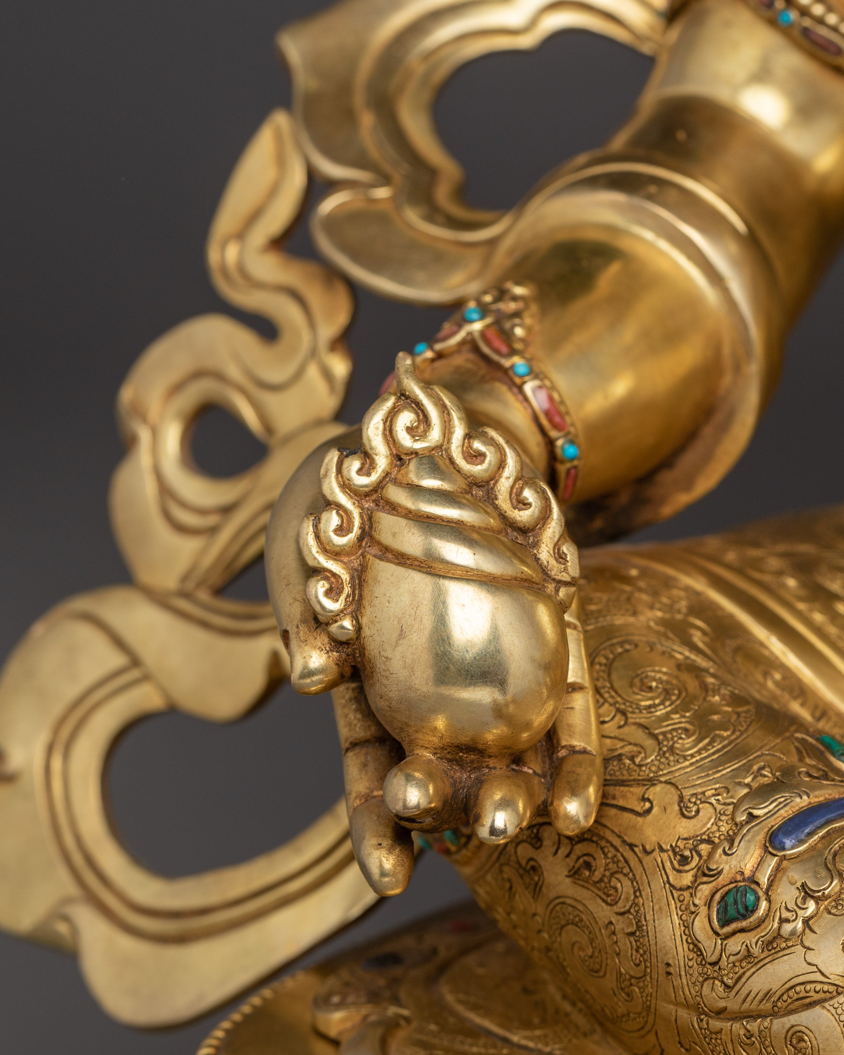 Dzambhala Lord of Fortune Statue | Tibetan Buddhism Wealth Deity