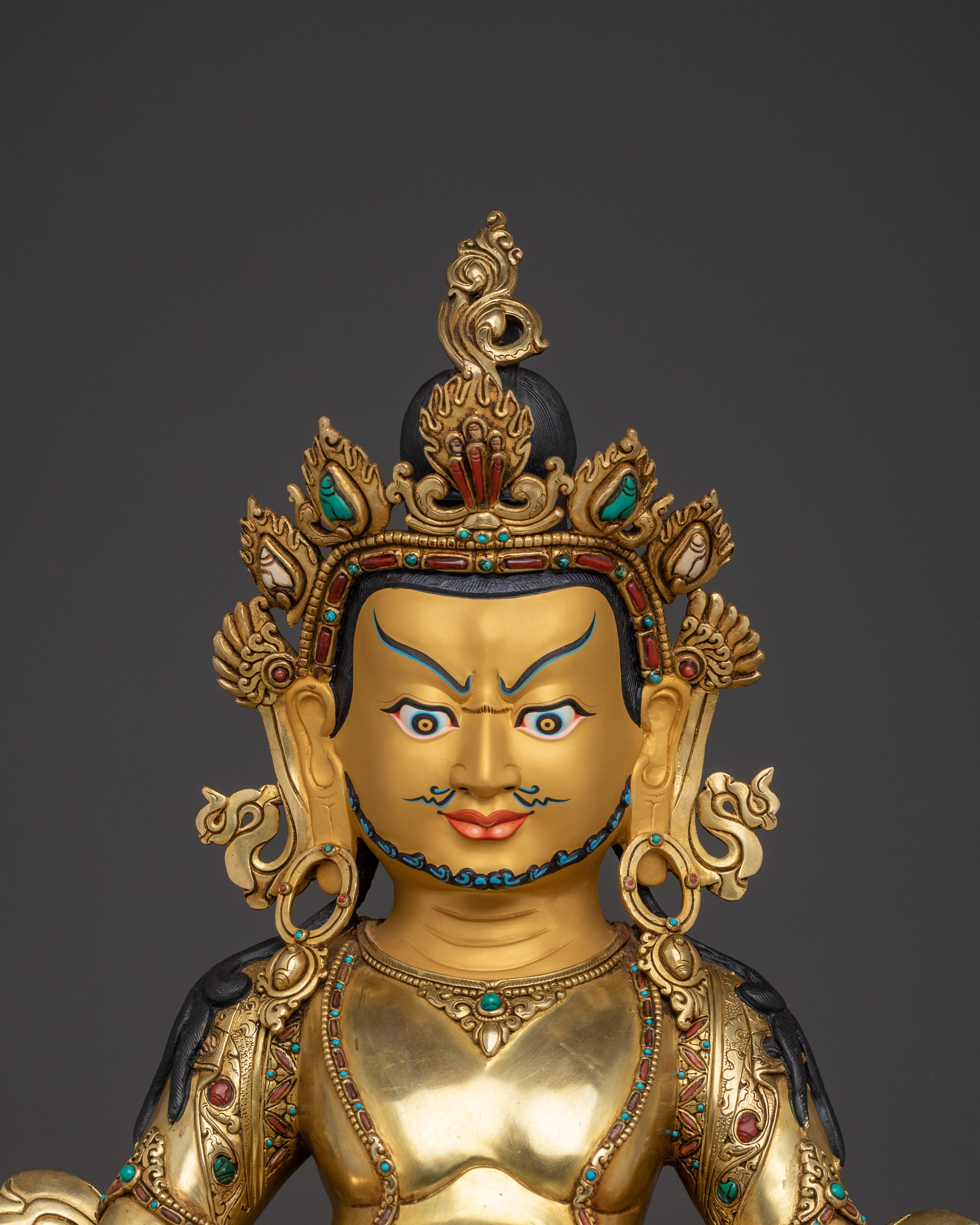 Dzambhala Lord of Fortune Statue | Tibetan Buddhism Wealth Deity