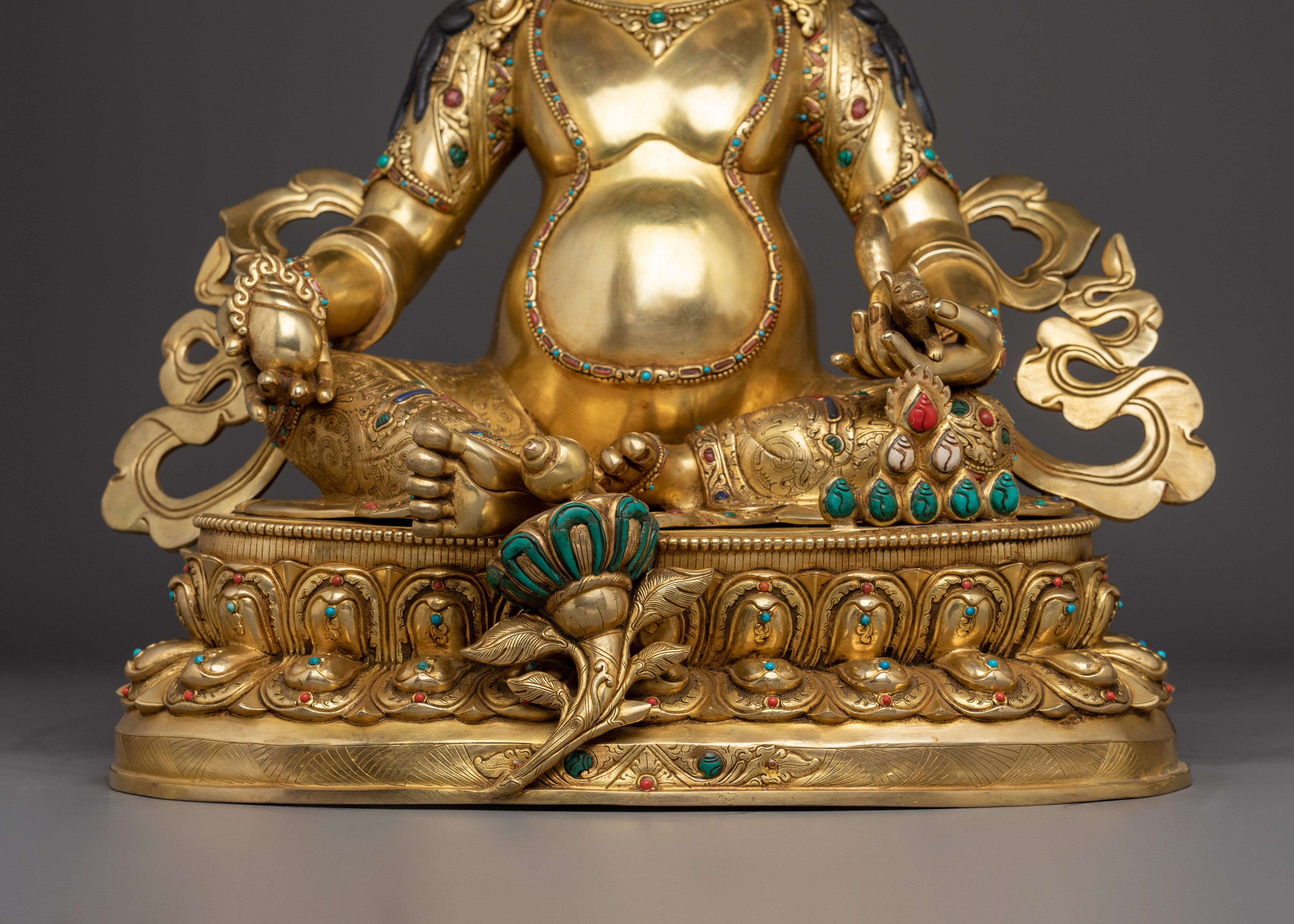 Dzambhala Lord of Fortune Statue | Tibetan Buddhism Wealth Deity