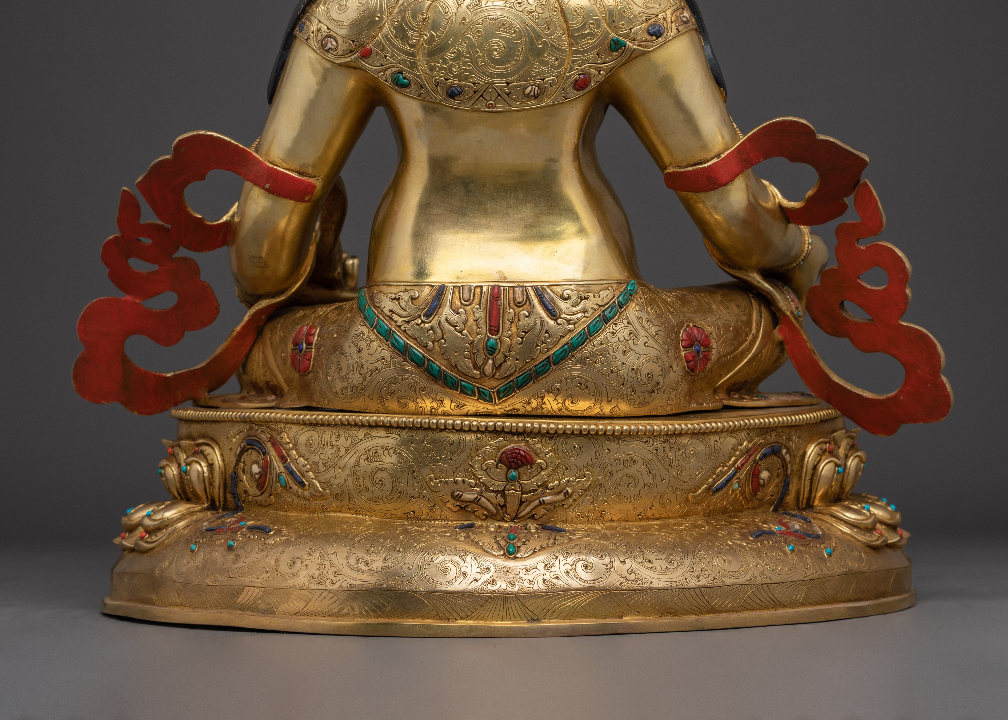 Dzambhala Lord of Fortune Statue | Tibetan Buddhism Wealth Deity