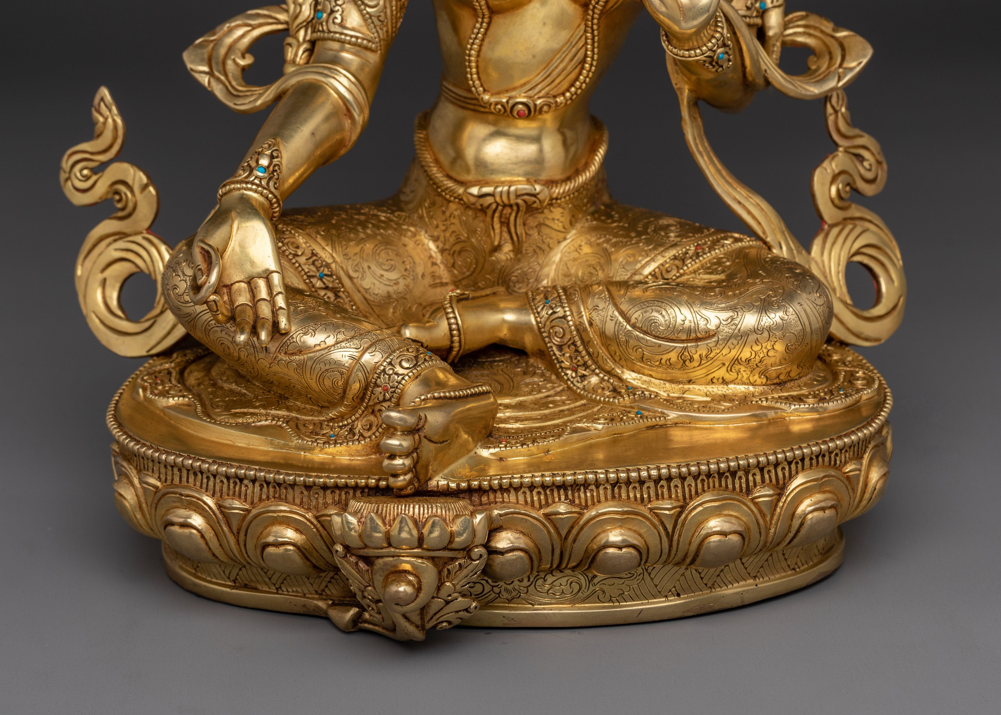 Compassionate Deity Shyama Tara Statue | Green Tara - Mother of All Buddhas