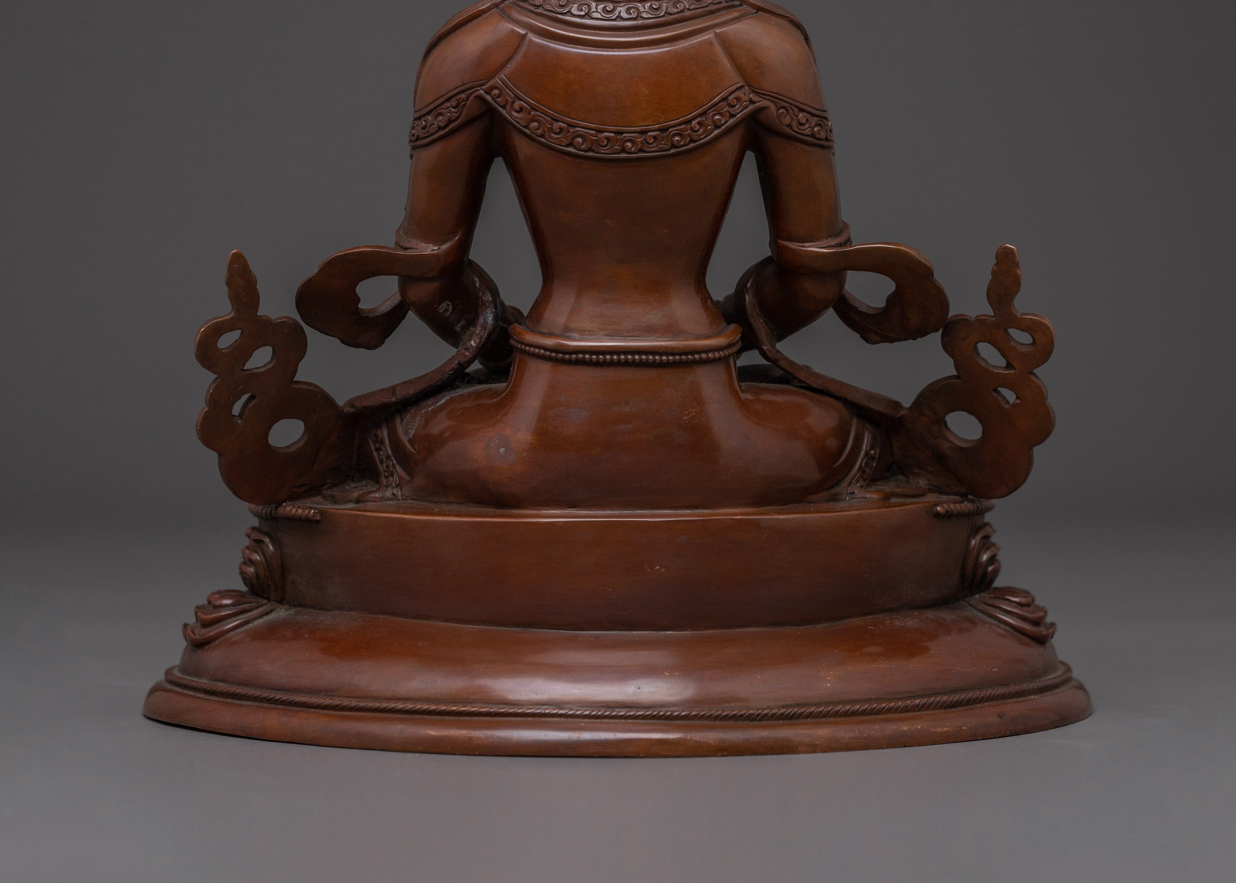 Himalayan Art of Amitayus | Copper Sculpture